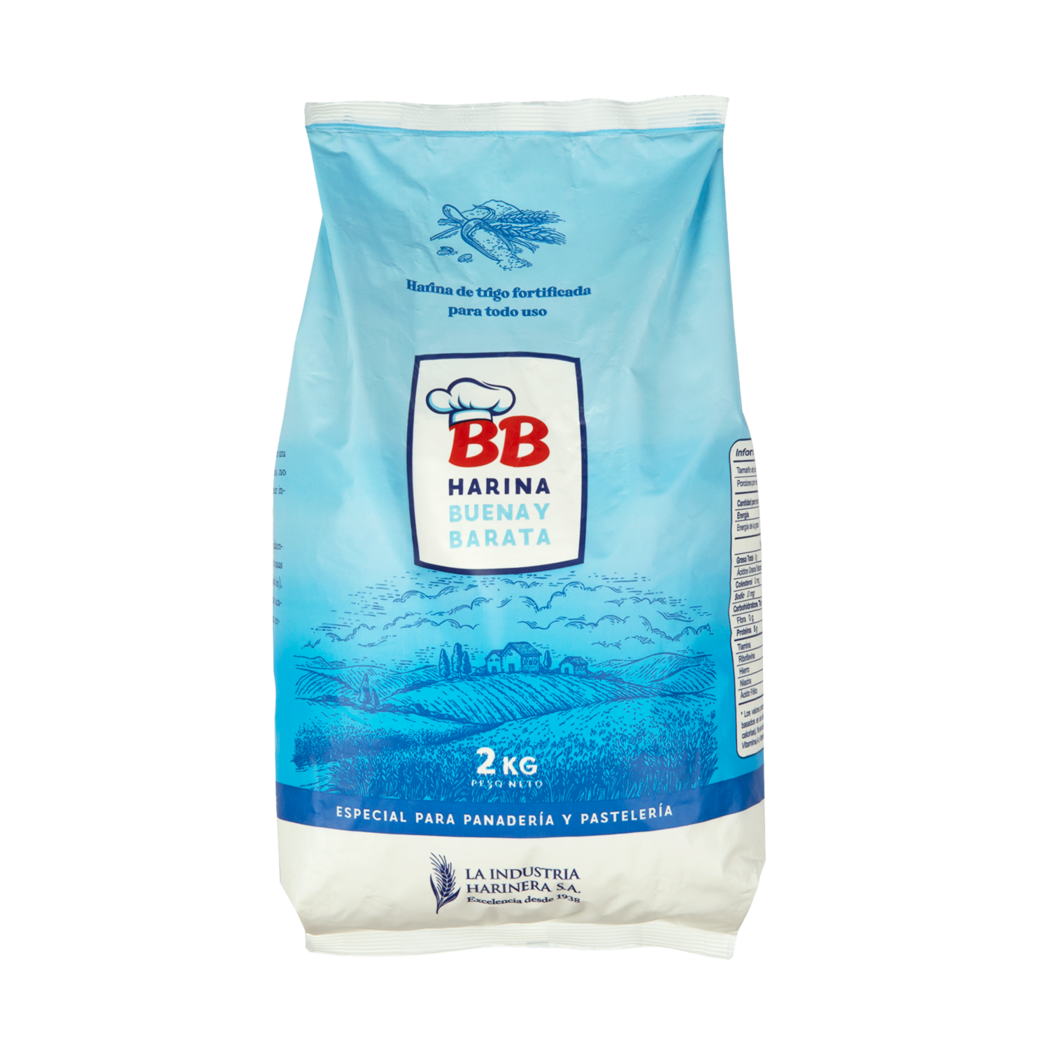 Harina De Trigo Sin Polvo De Hornear BB 2000 G