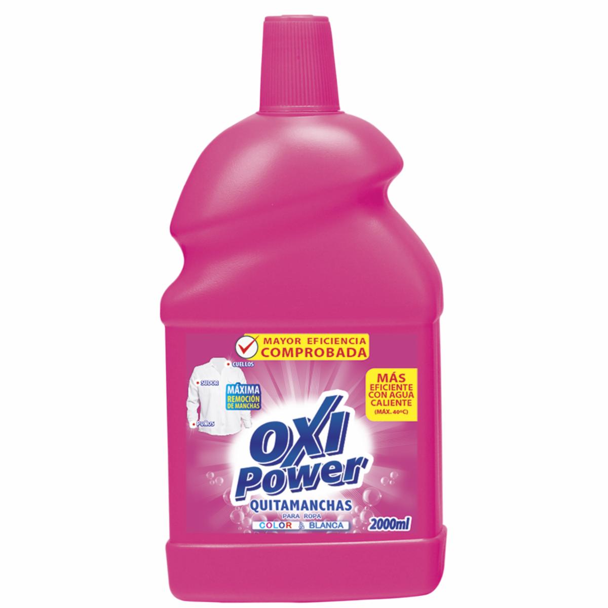 Quitamanchas De Ropa Blanca Y De Color Líquido OXI POWER 2000 Ml