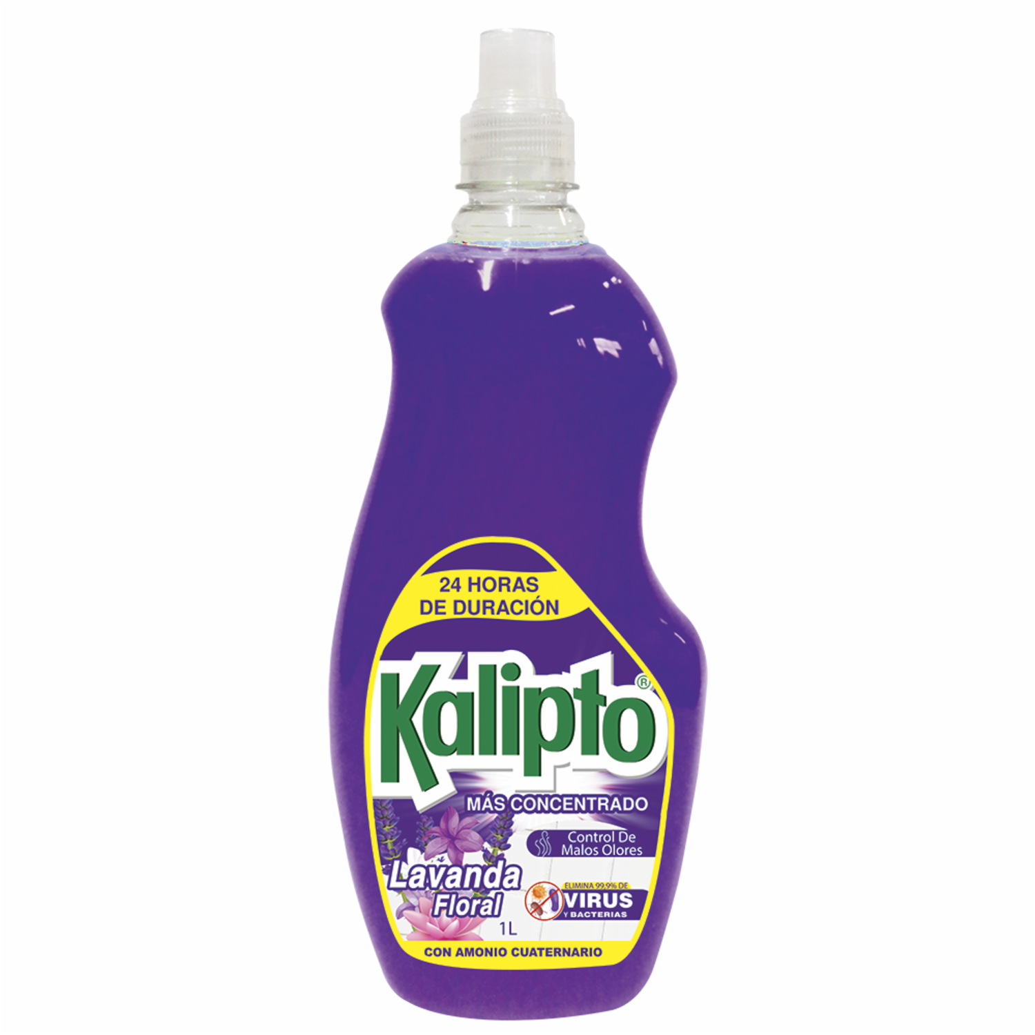 Desinfectante Con Amonio Cuaternario Aroma Lavanda Floral KALIPTO 1000 Ml
