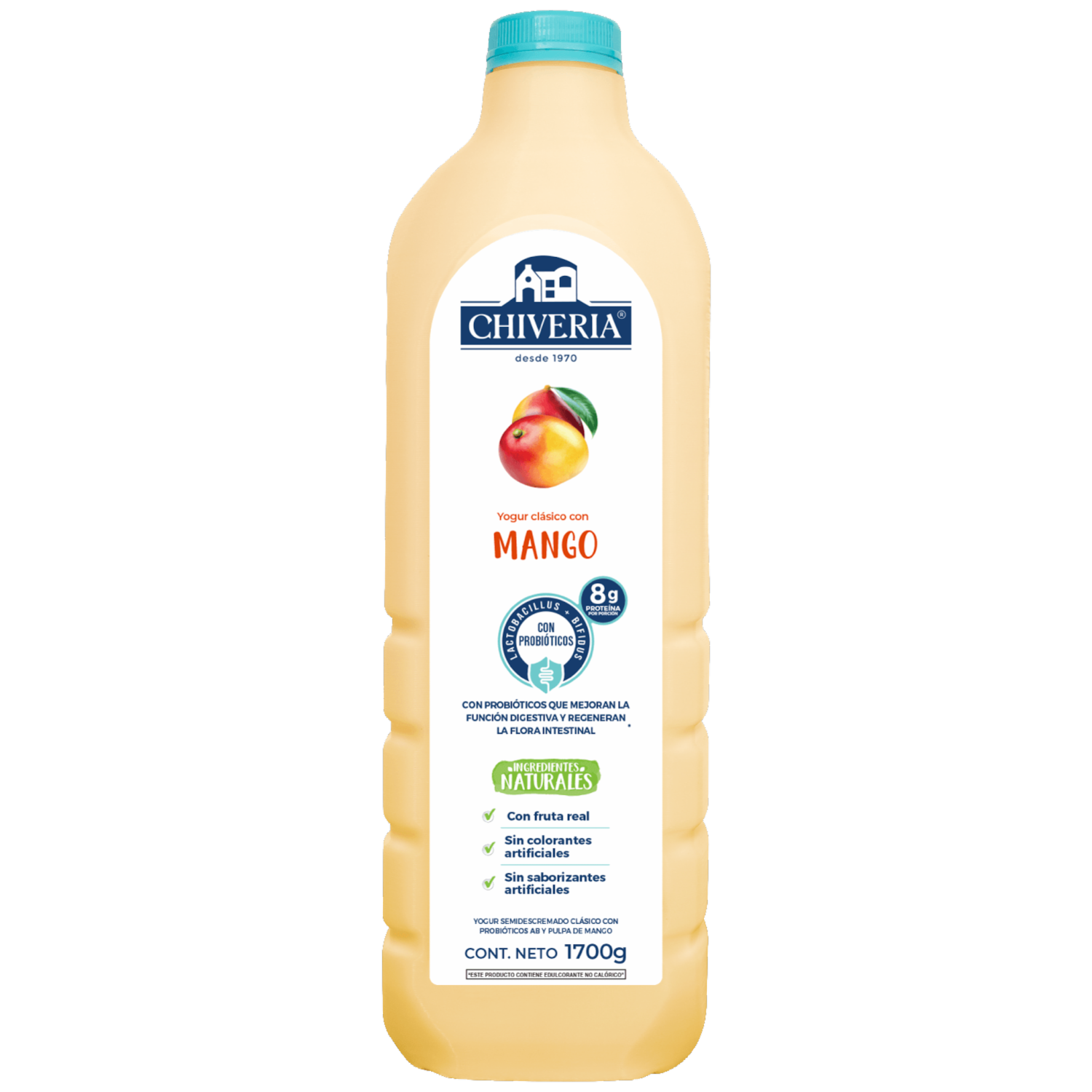 Yogurt Semidescremado Con Pulpa De Mango CHIVERIA 1700 G