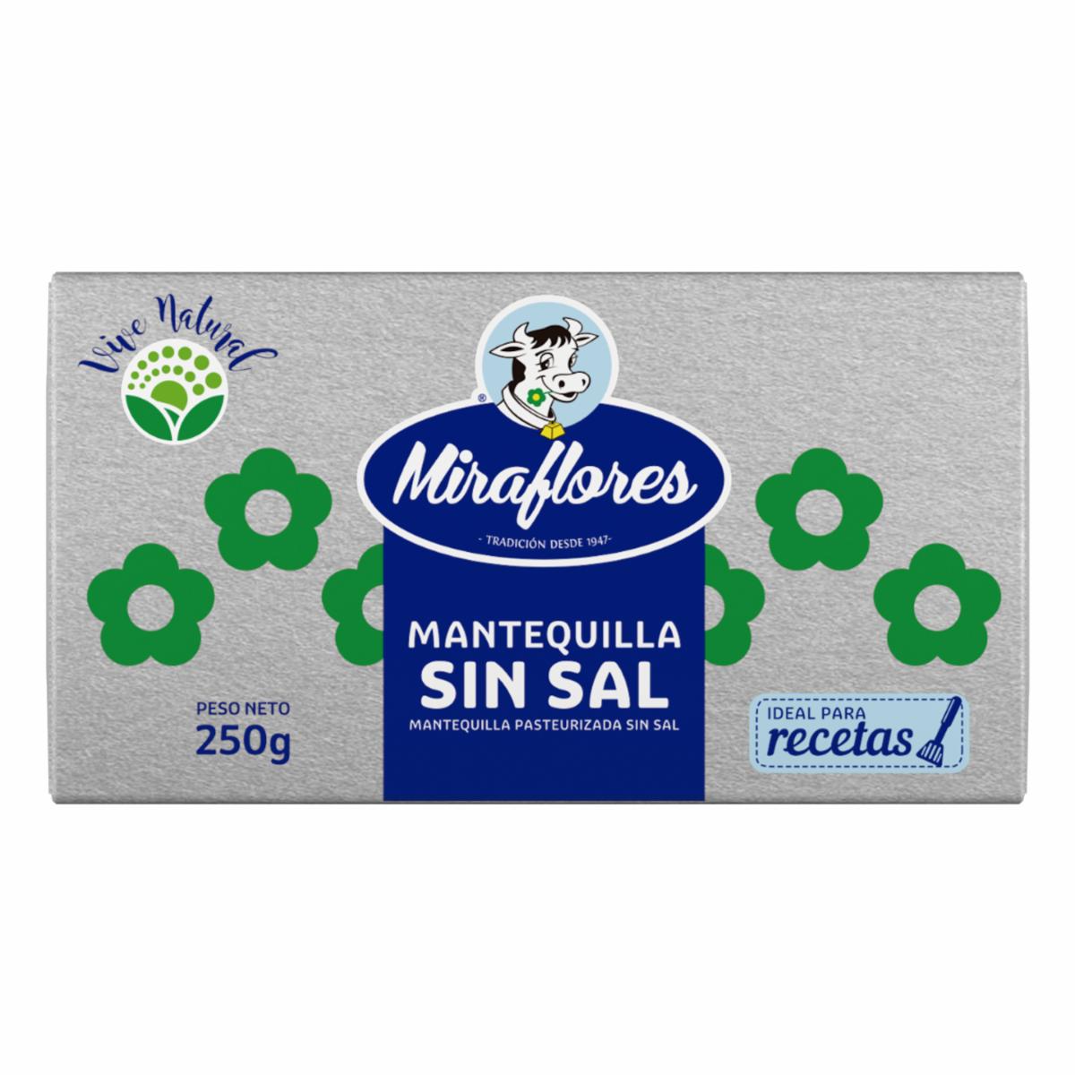 Mantequilla Sin Sal MIRAFLORES 250 G