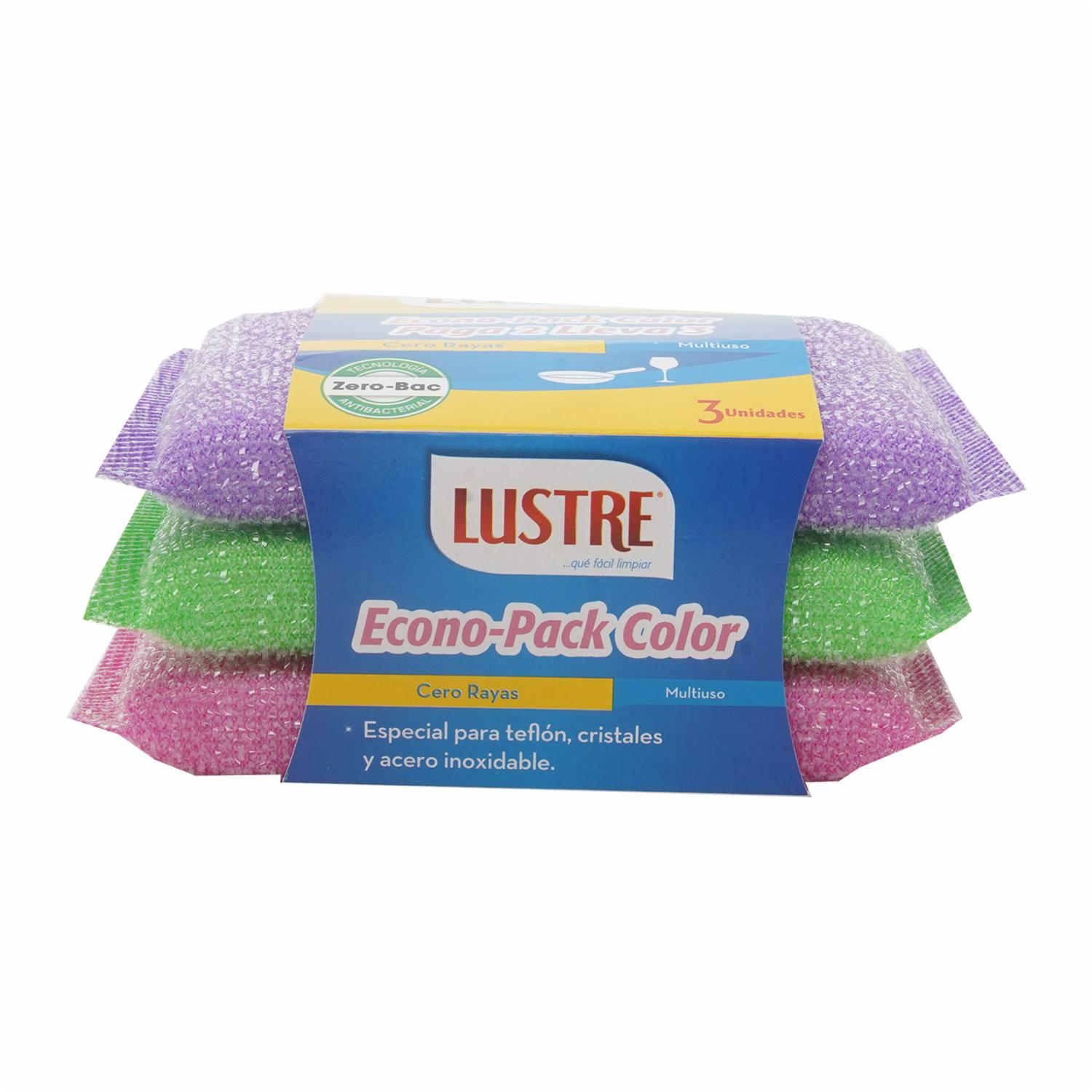 Esponja Econopack Colores LUSTRE X 3 Uds
