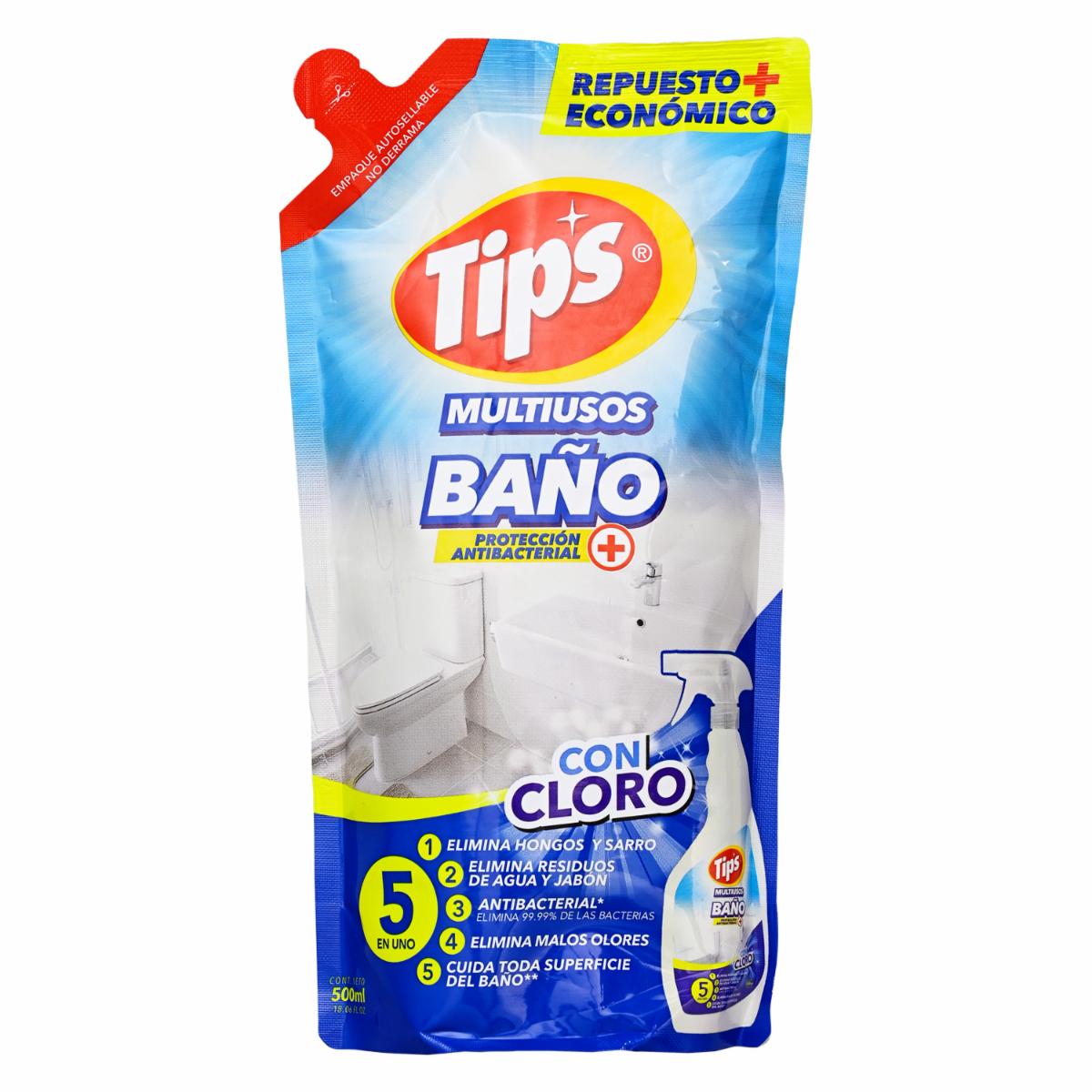 Repuesto Limpiador Para Baño TIPS 500 Ml