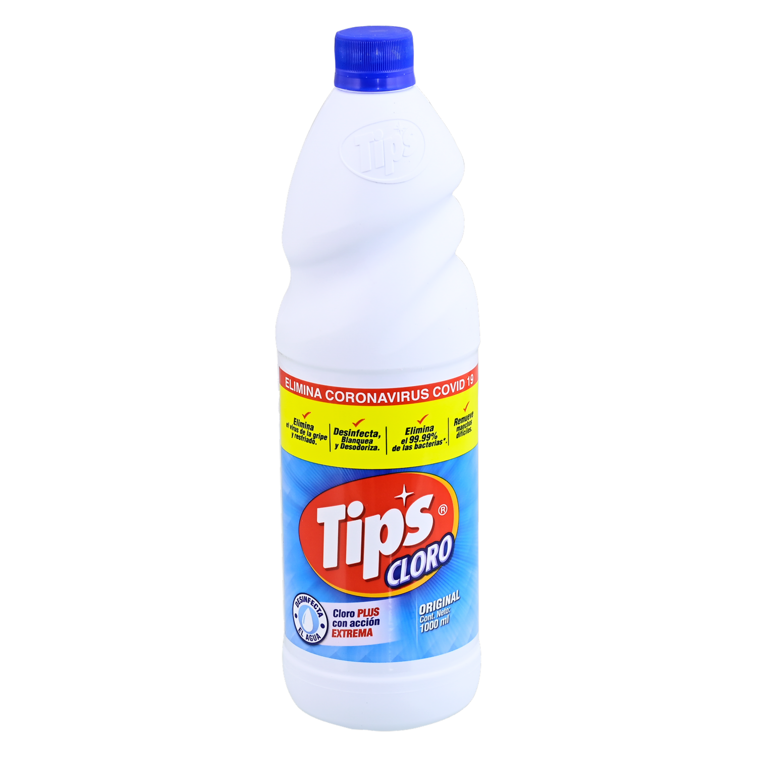 Cloro Líquido Líquido Original TIPS 1000 Ml