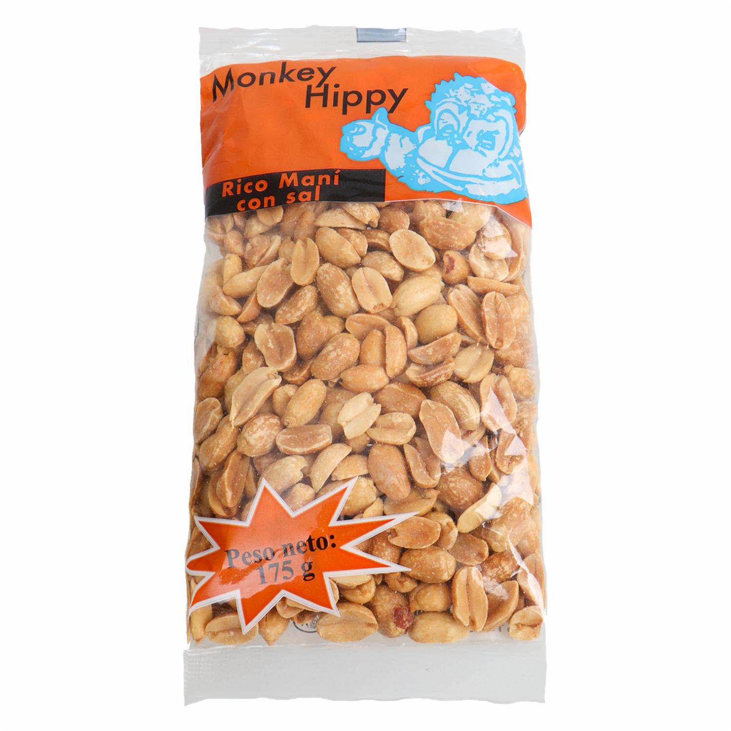 Maní Con Sal MONKEY HIPPY 175 g