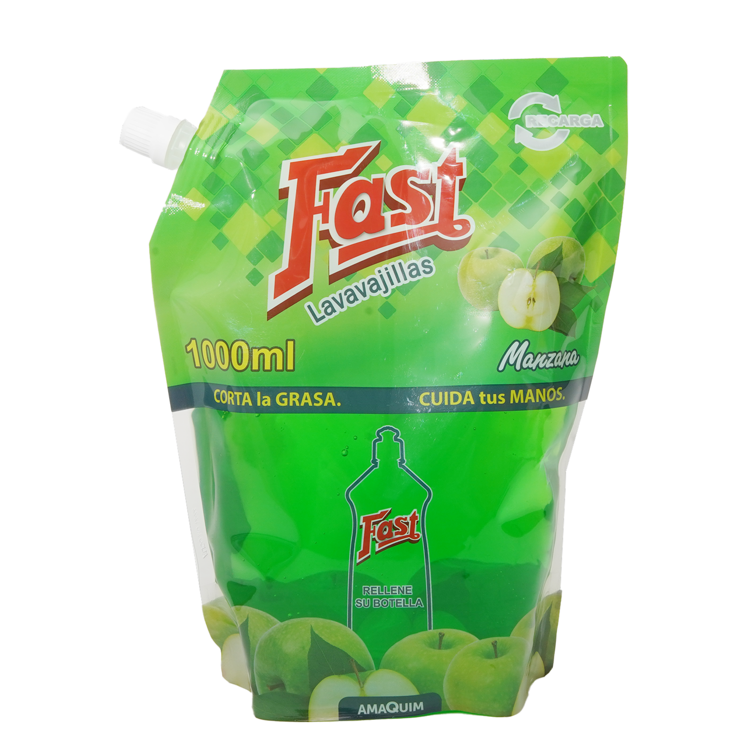 Lavavajilla Aroma Manzana FAST Doypack 1000 Ml
