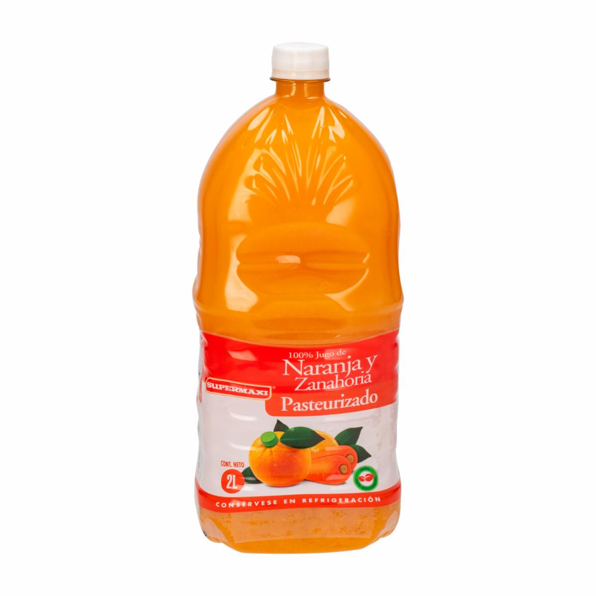 Jugo De Naranja Y Zanahoria Pasteurizado SUPERMAXI 2000Ml