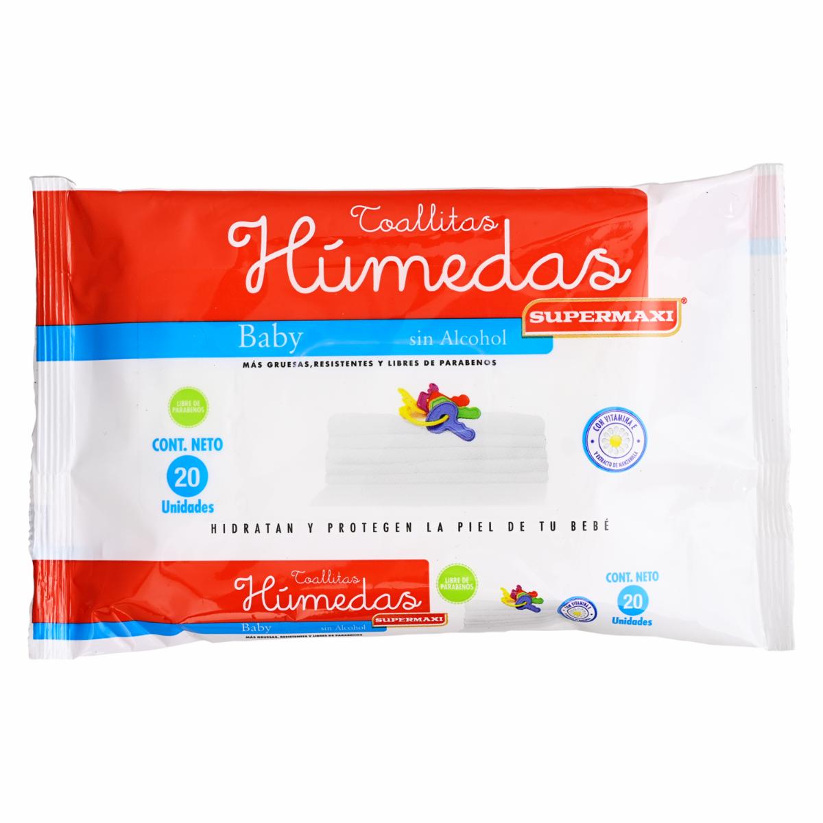 Toallitas Húmedas SUPERMAXI X 20 Unidades
