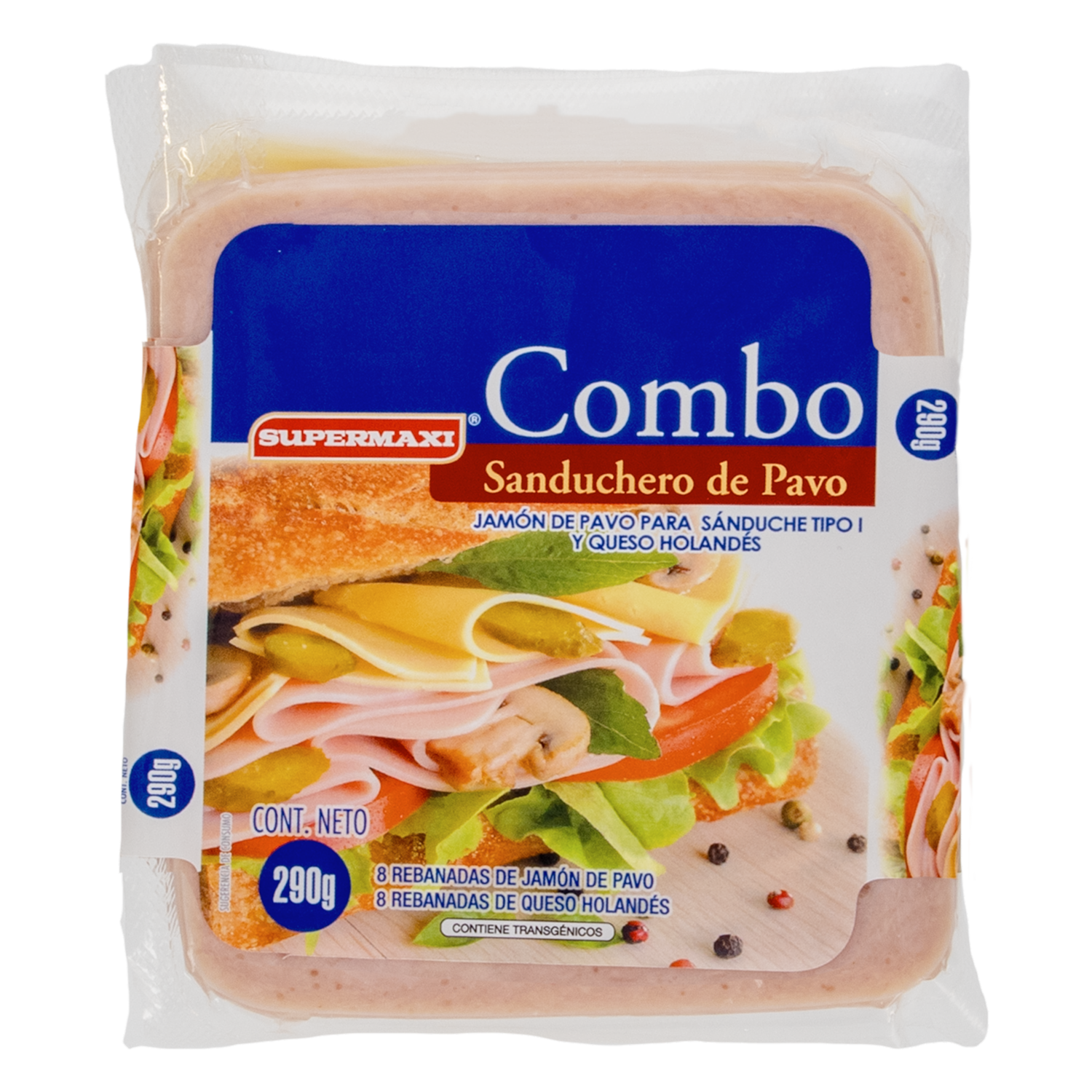 Combo Sanduchero De Pavo Con Queso Holandés SUPERMAXI 290 G