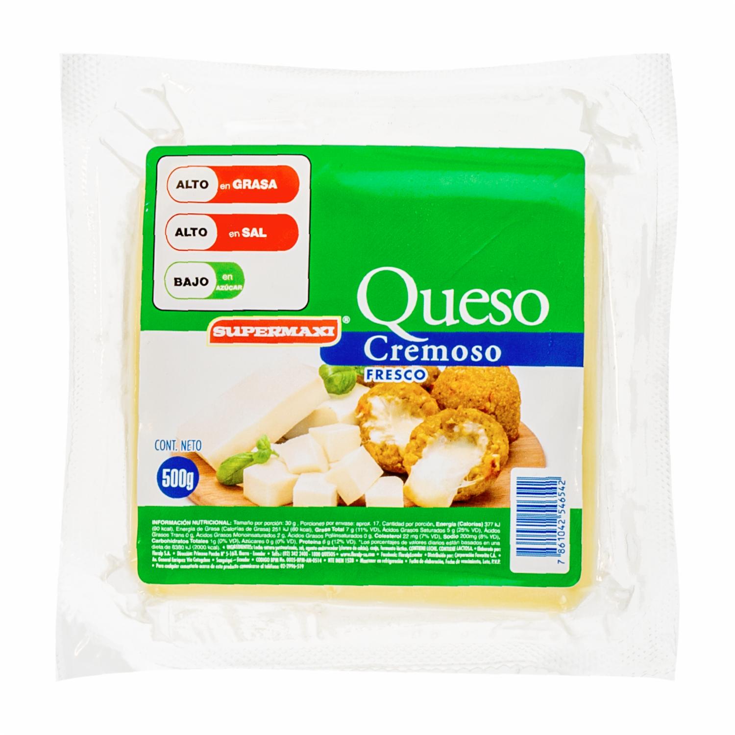 Queso Cremoso SUPERMAXI 500 G