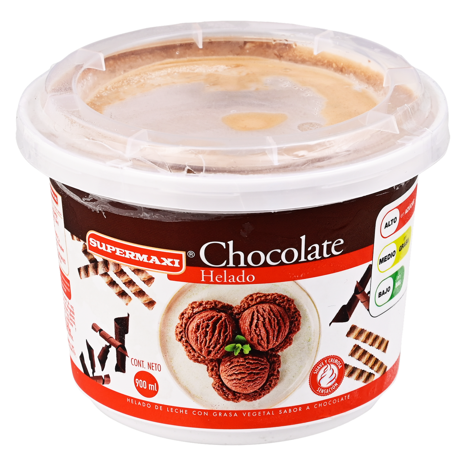 Helado Chocolate SUPERMAXI 900 Ml
