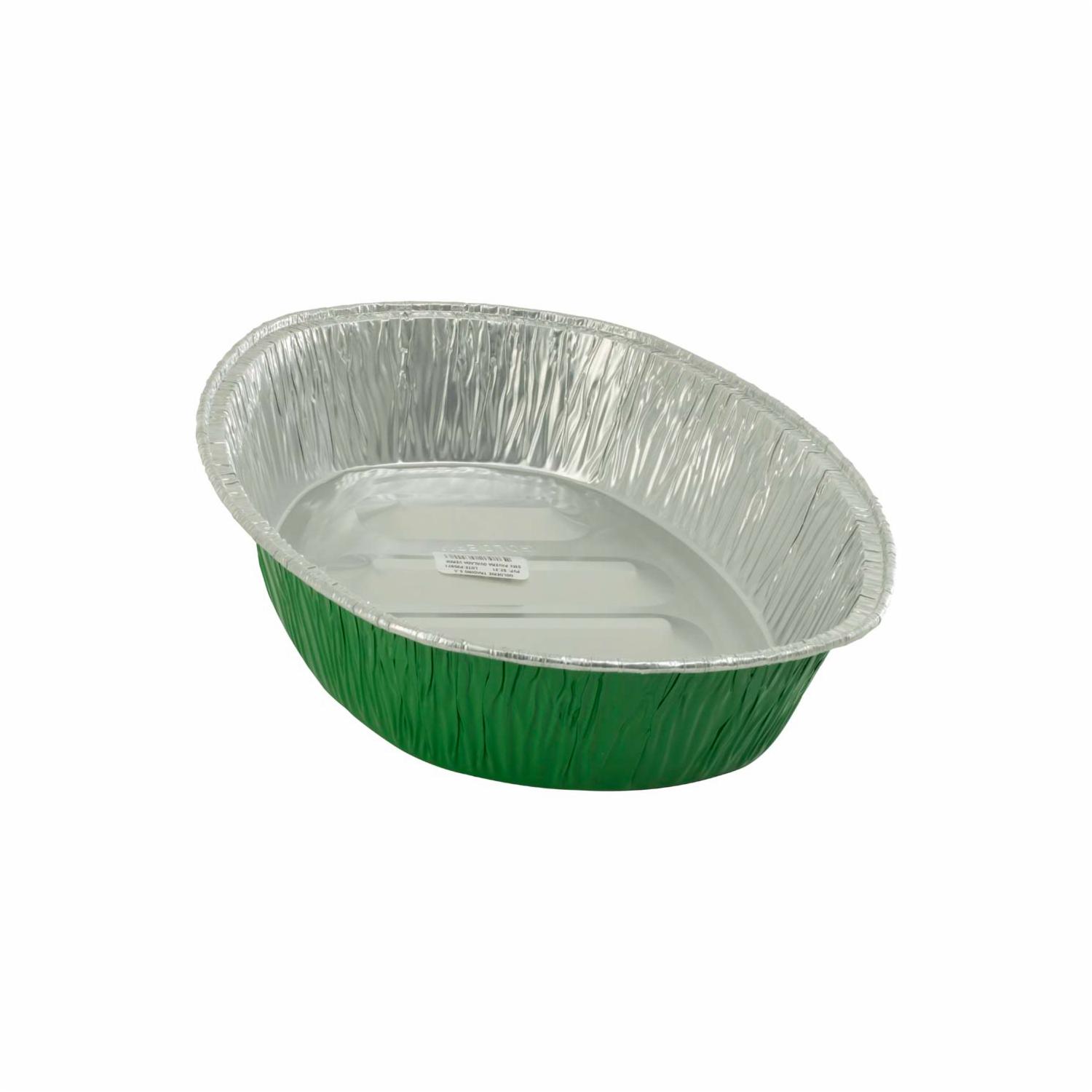 Bandeja Para Pavo Verde SUPERMAXI Ovalada