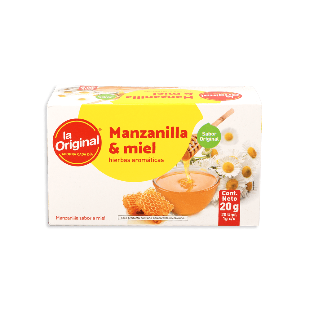 La Original Te De Manzanilla Con Miel 20 G