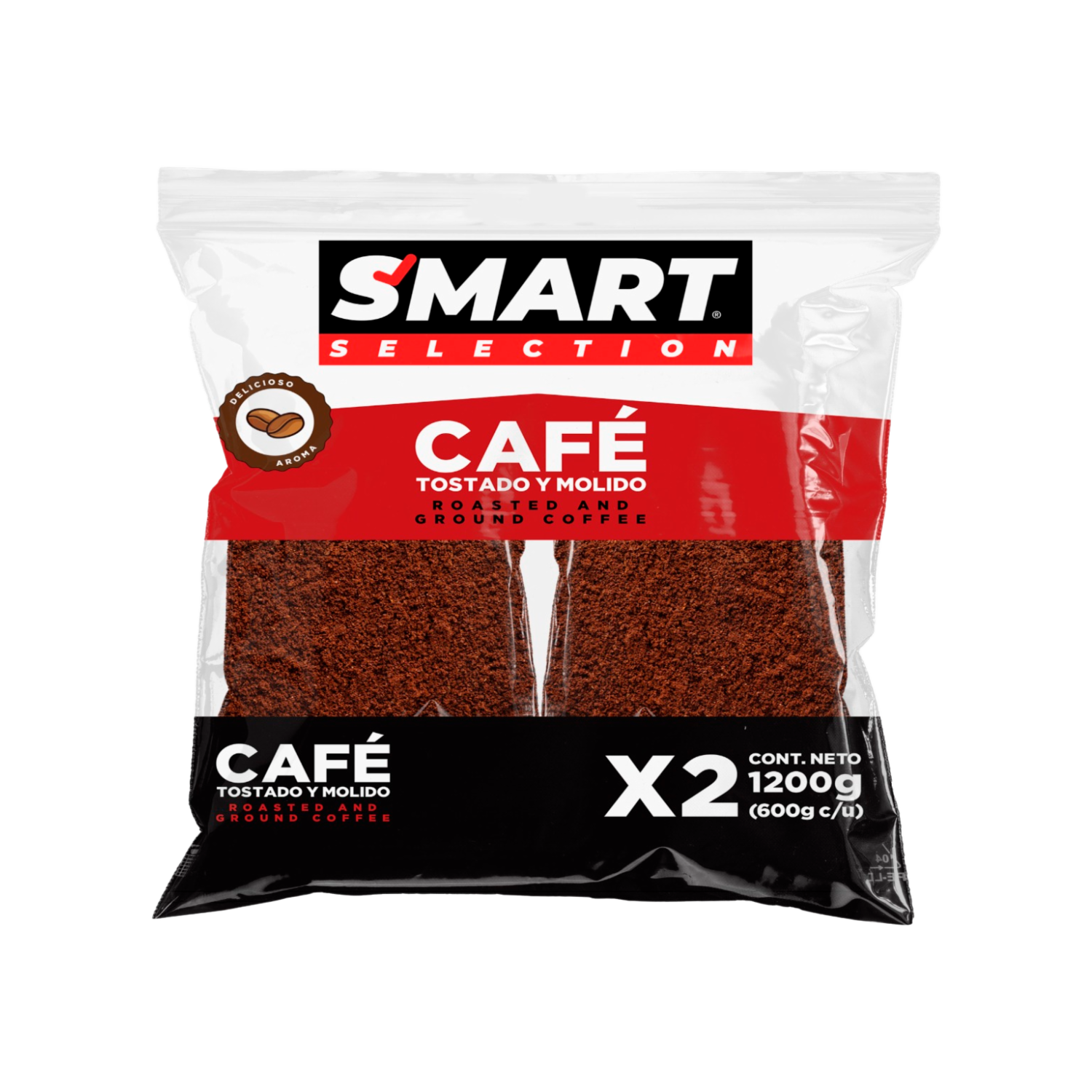 Café Tostado Y Molido Clásico SMART SELECTION 1200 G