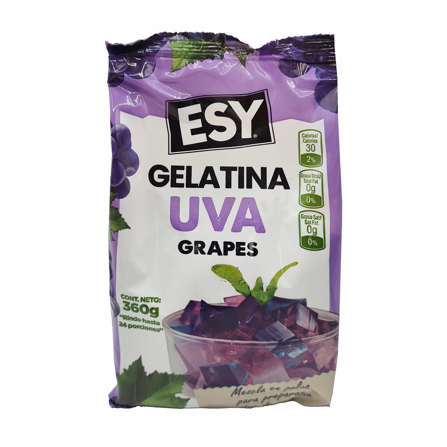 Gelatina En Polvo Sabor A Uva ESY 360 G