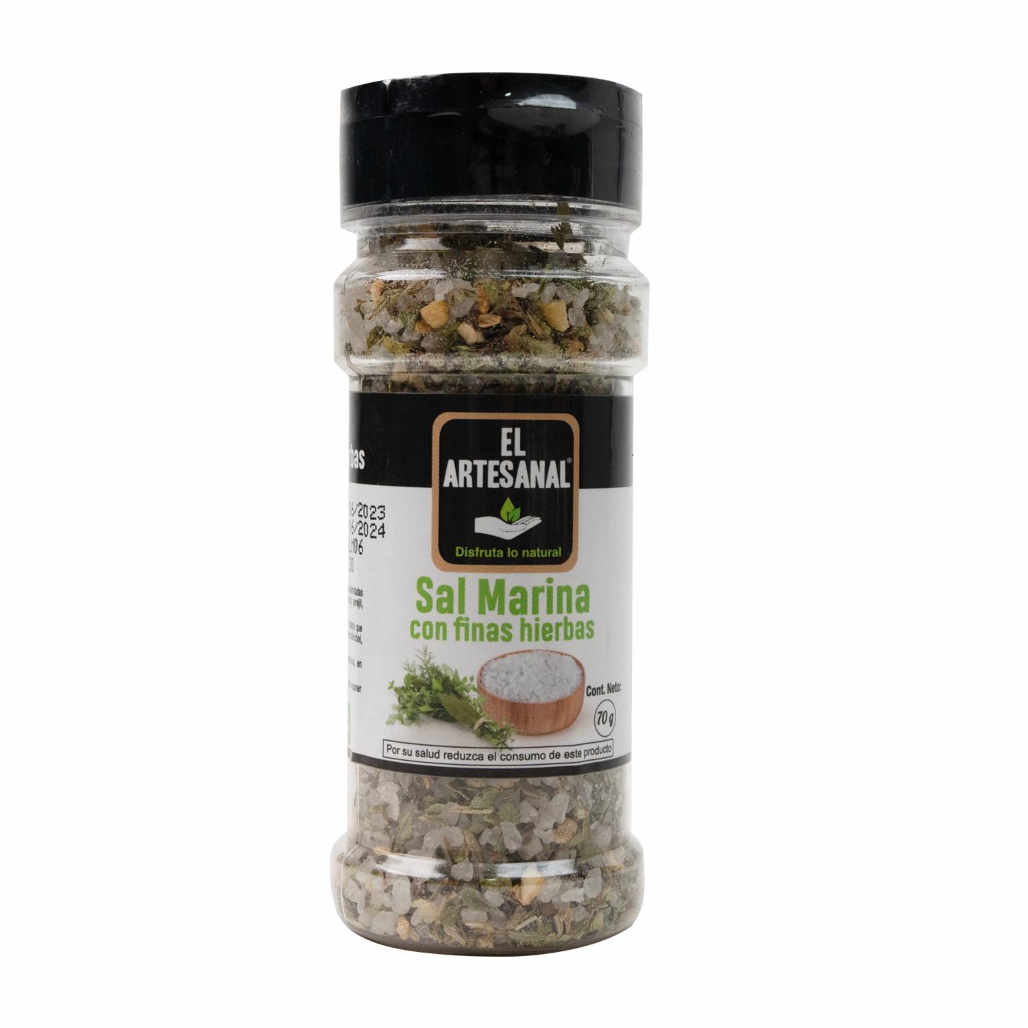 Sal Marina Con Finas Hierbas EL ARTESANAL 90G