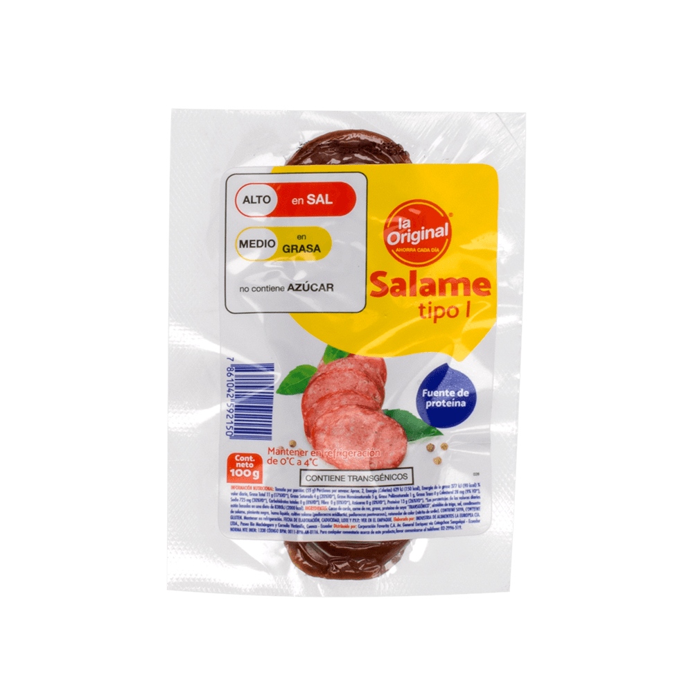 La Original Salame Tipo 1. 100 G