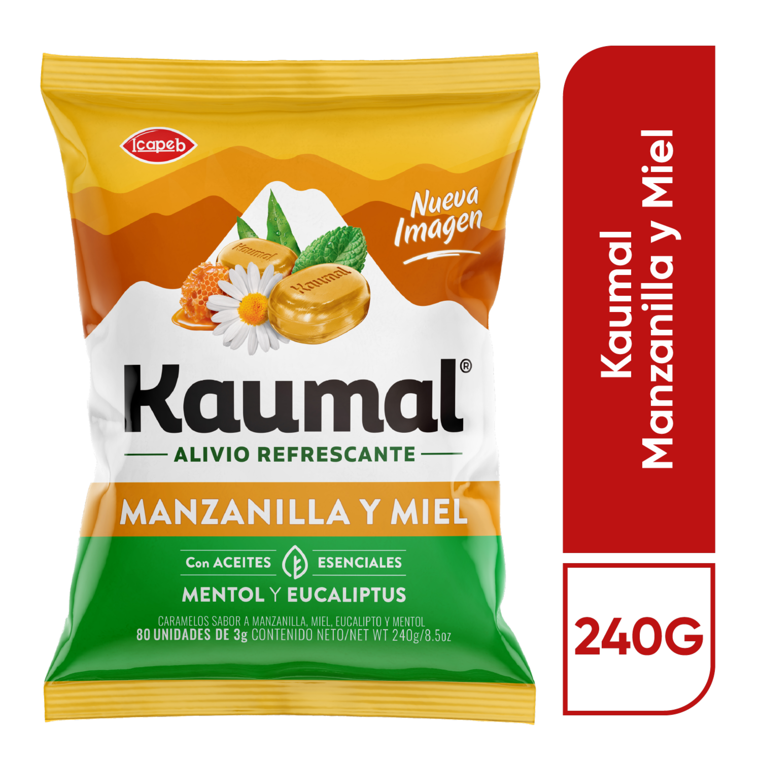 Caramelos De Mentol Y Eucalipto KAUMAL 240 G