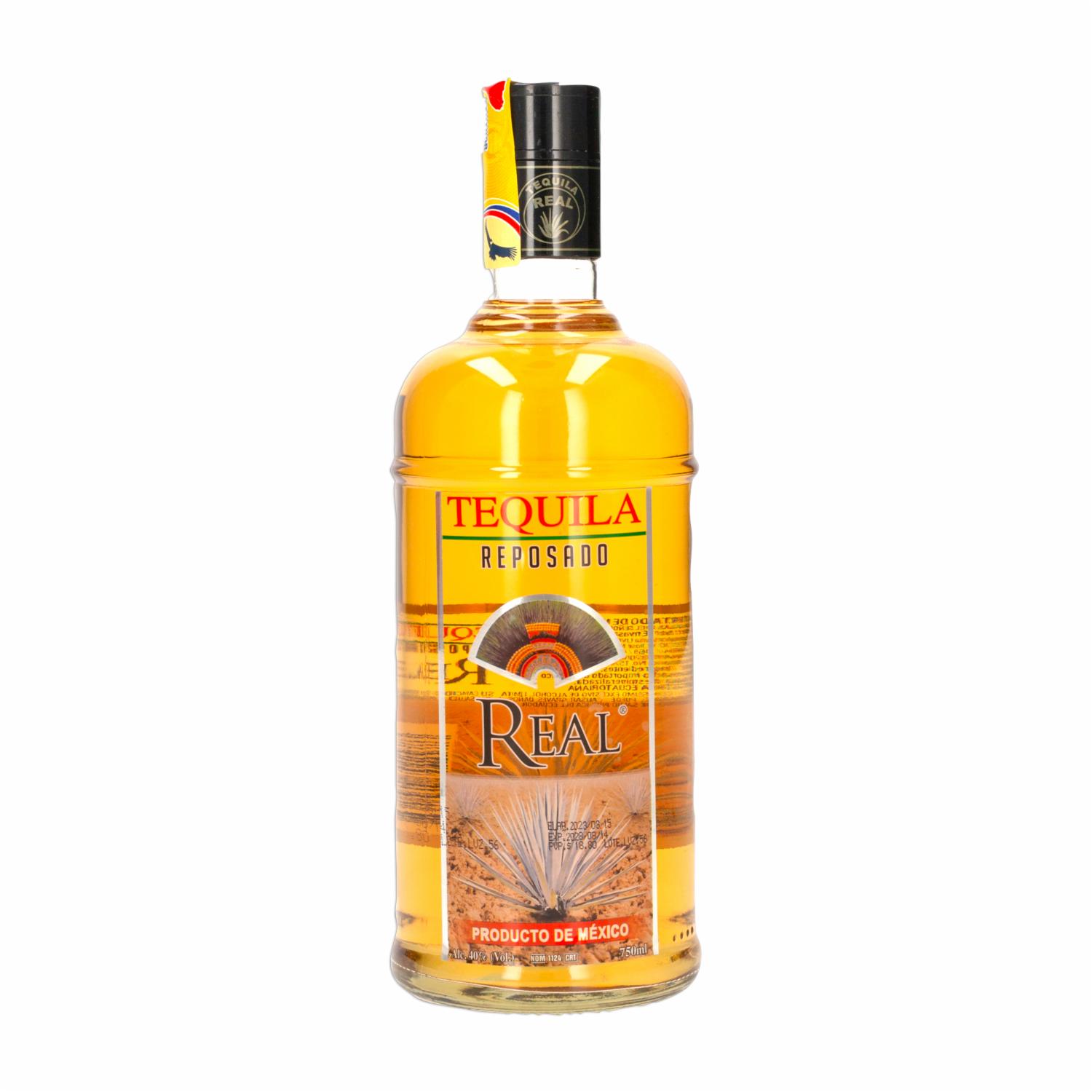 Tequila Reposado 40% Vol. Alc REAL 750 ML