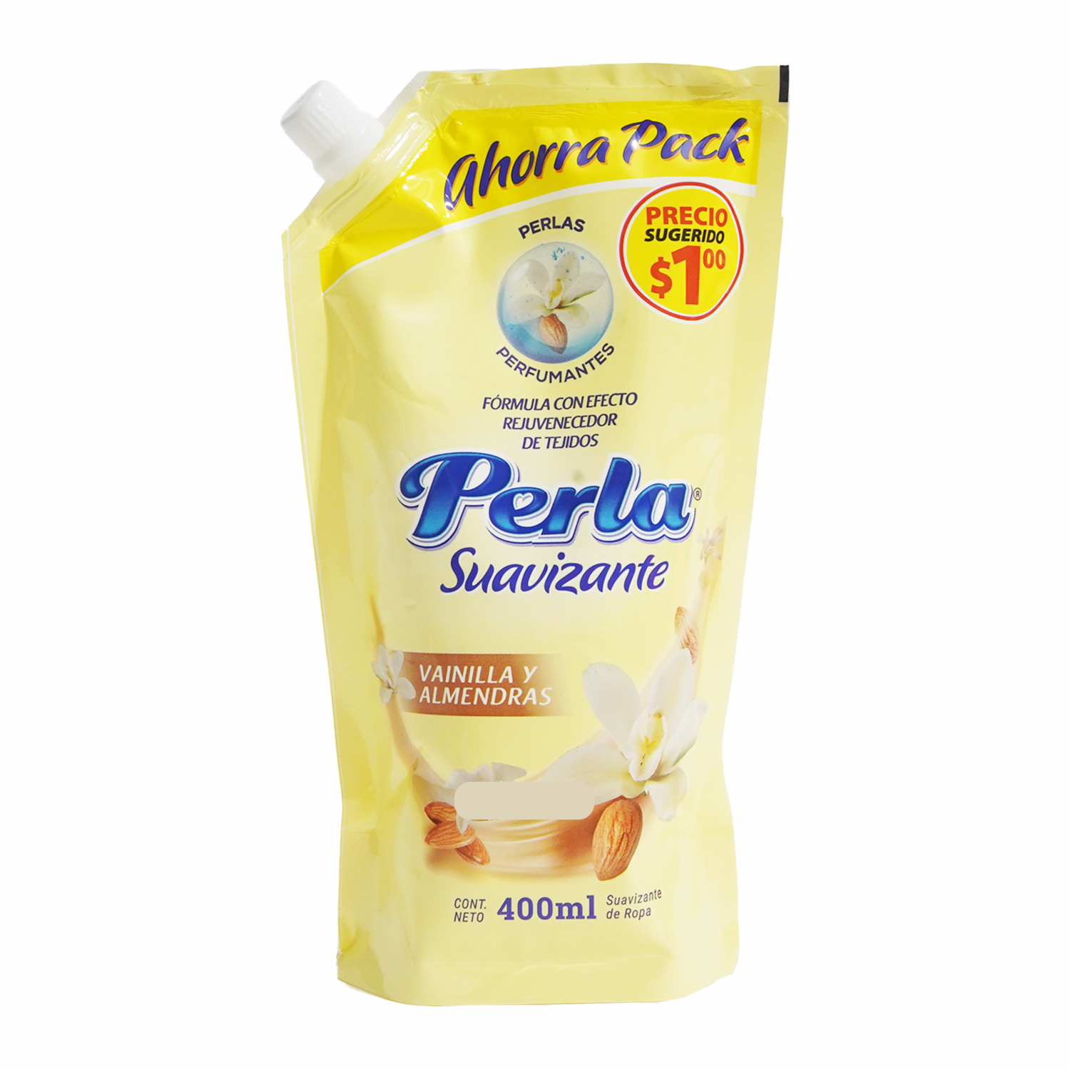 Suavizante De Ropa Soft Vainilla PERLA Doypack 400 Ml