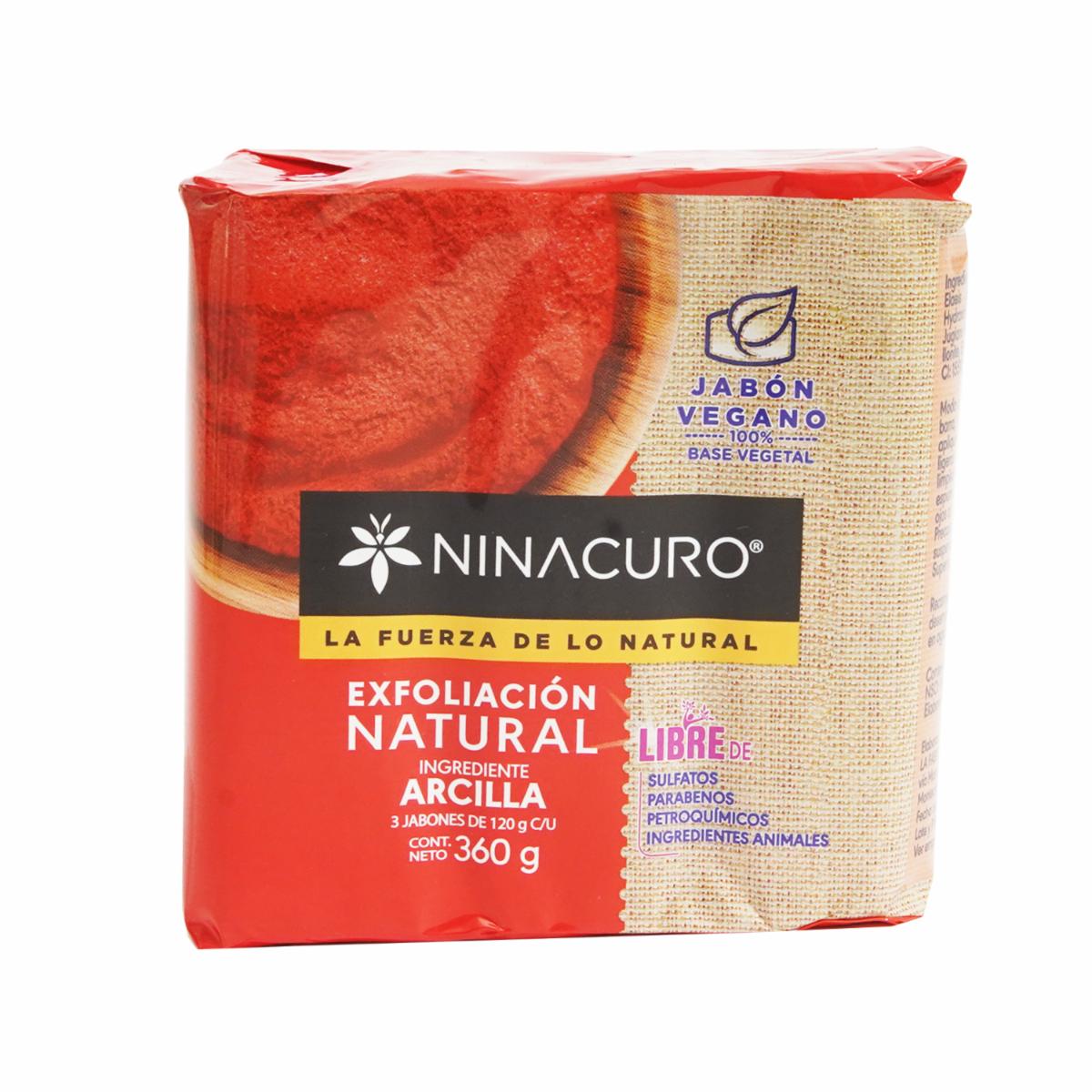 Jabón De Tocador Arcilla Exfoliación Natural NINACURO 360 G