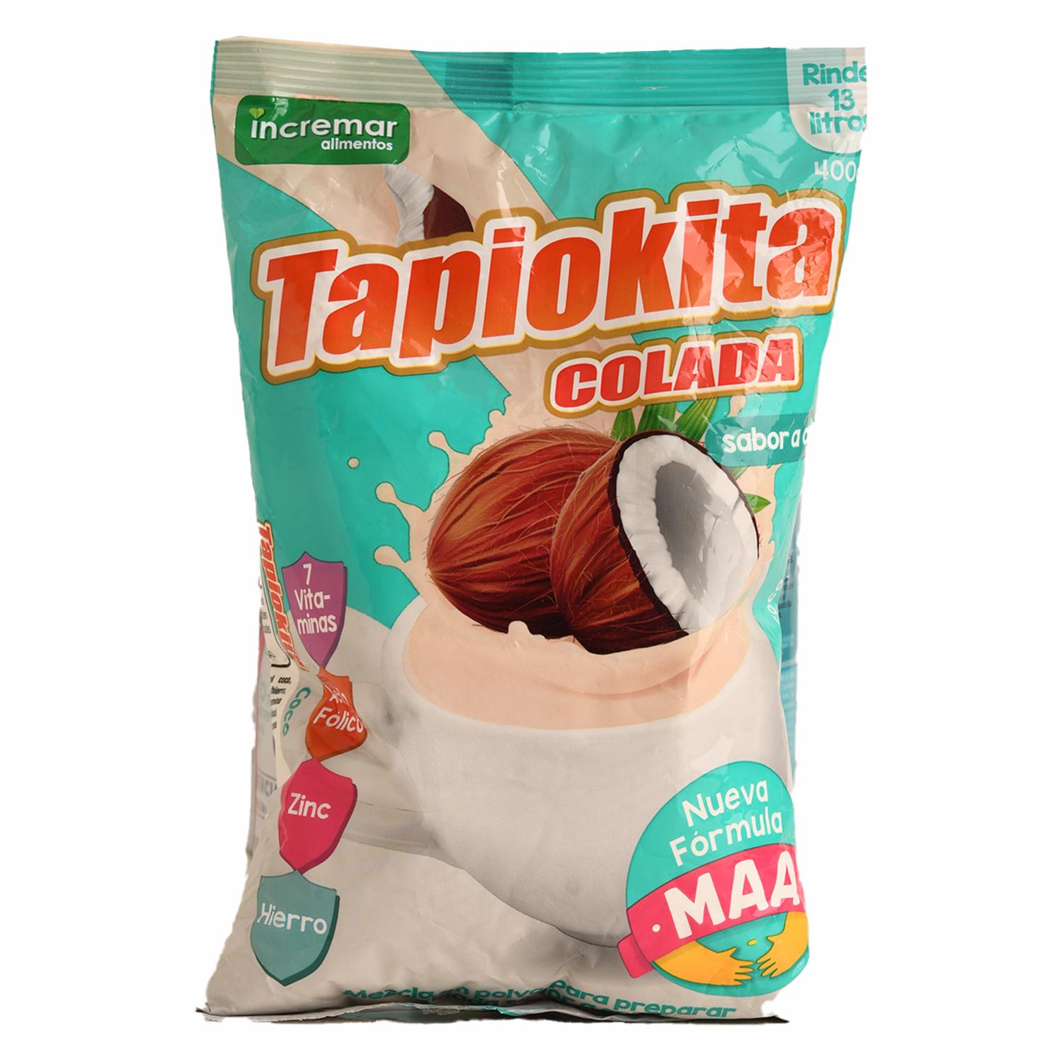 Colada Fortificada Sabor A Coco TAPIOKITA 400 G