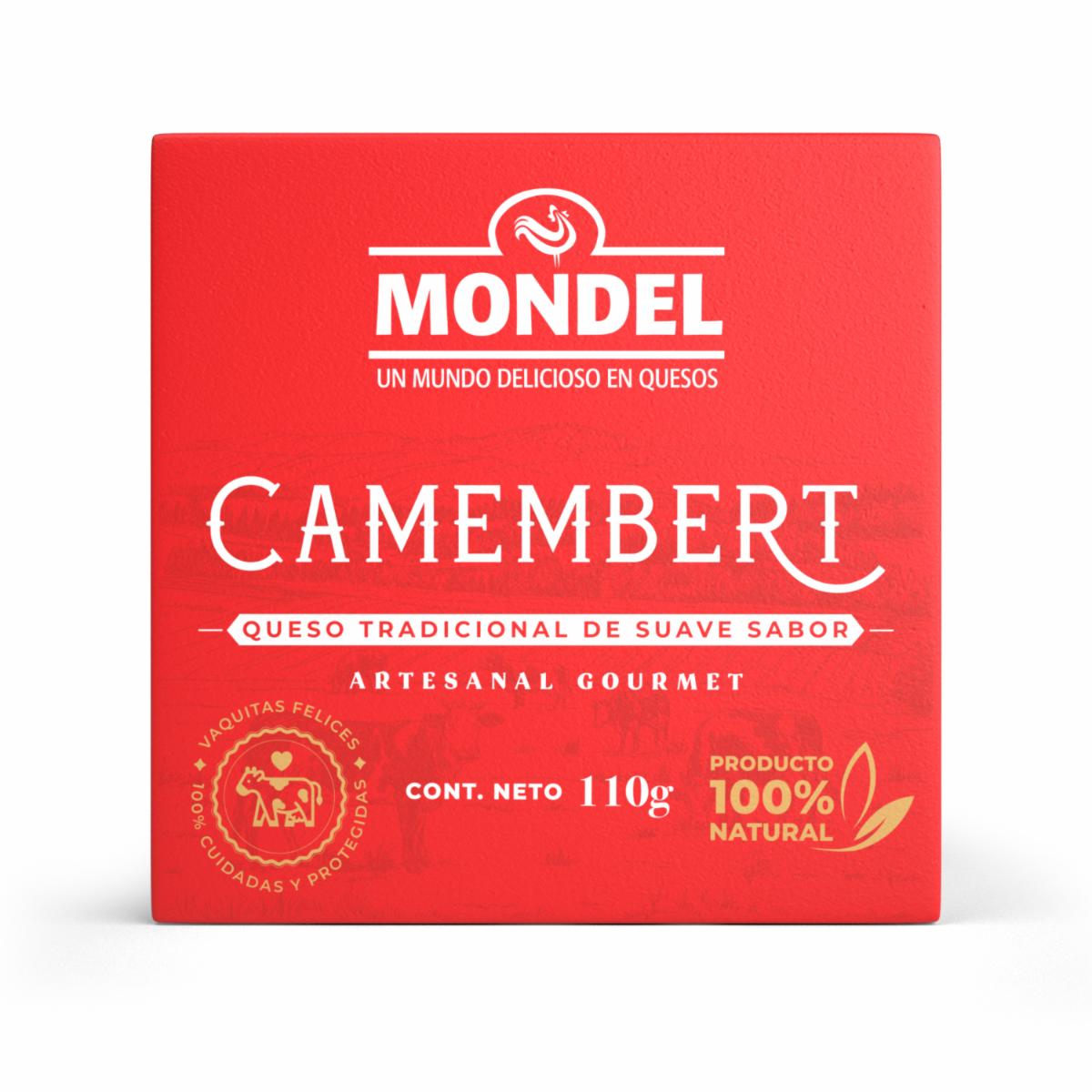Queso Camembert Tradicional De Suave Sabor MONDEL 110 G