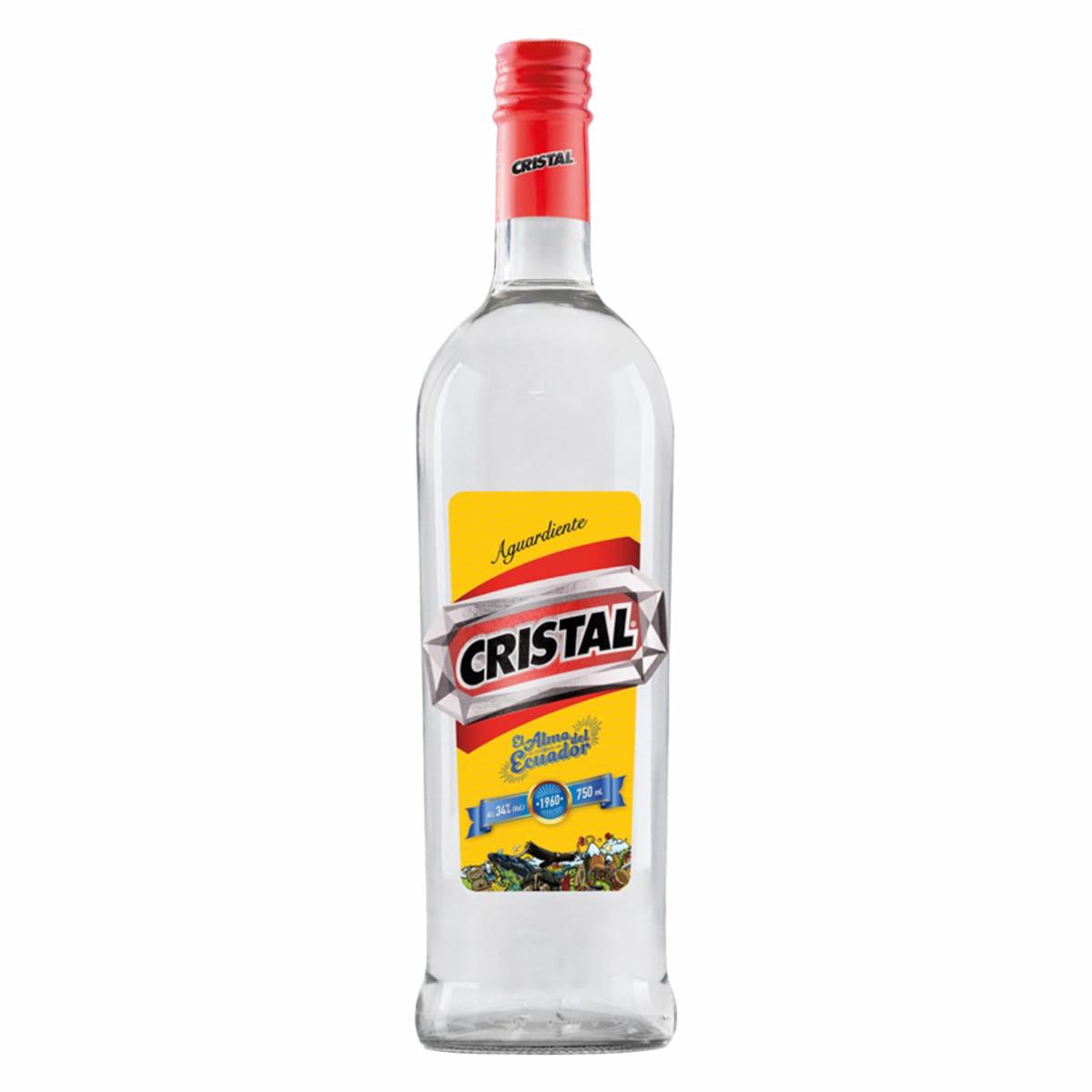 Aguardiente De Caña CRISTAL 750 Ml