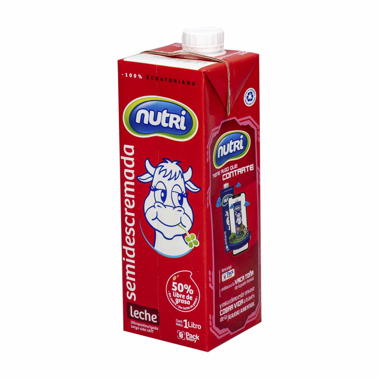 Leche Semidescremada Uhd NUTRI 1000 Ml