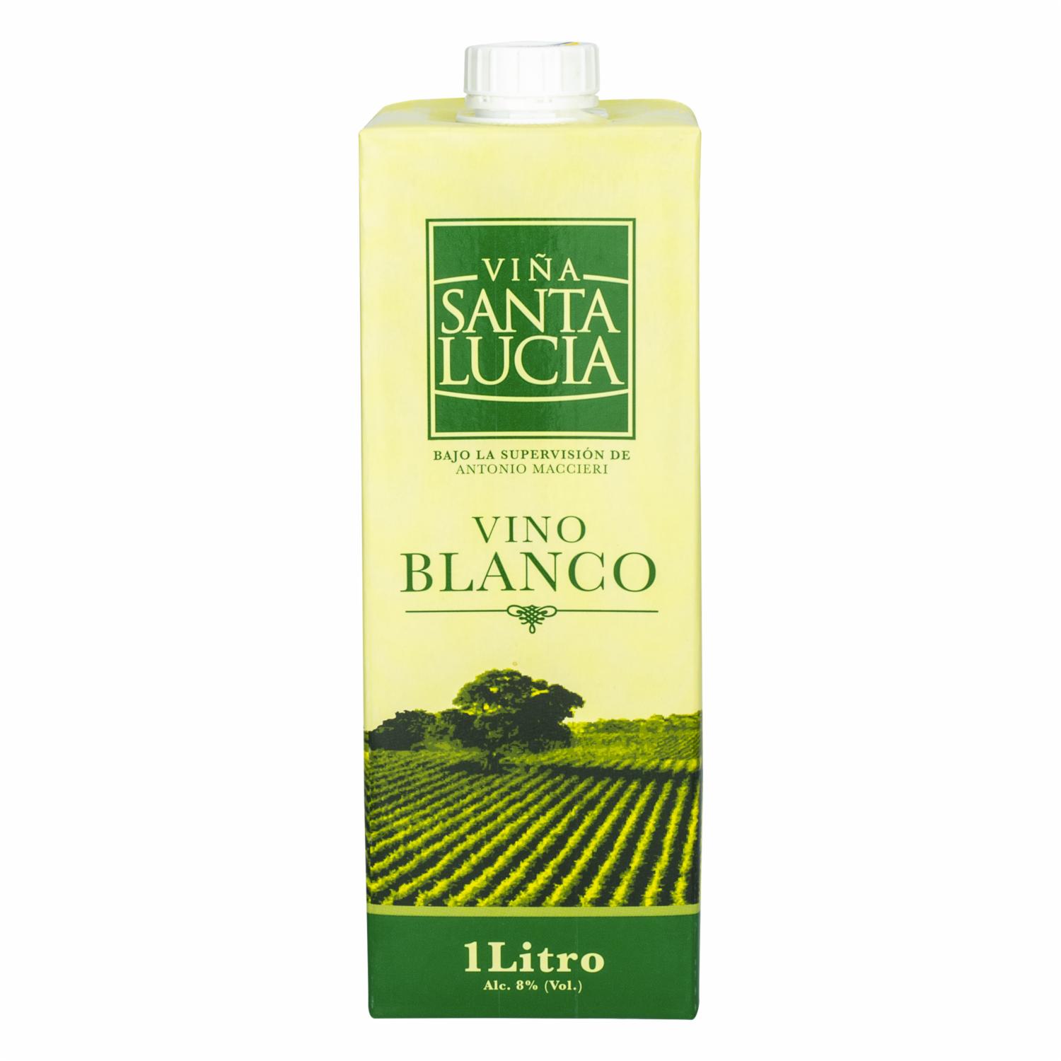 Vino Blanco De Mesa Ecuatoriano 1l Santa LucÍa 1000 Ml