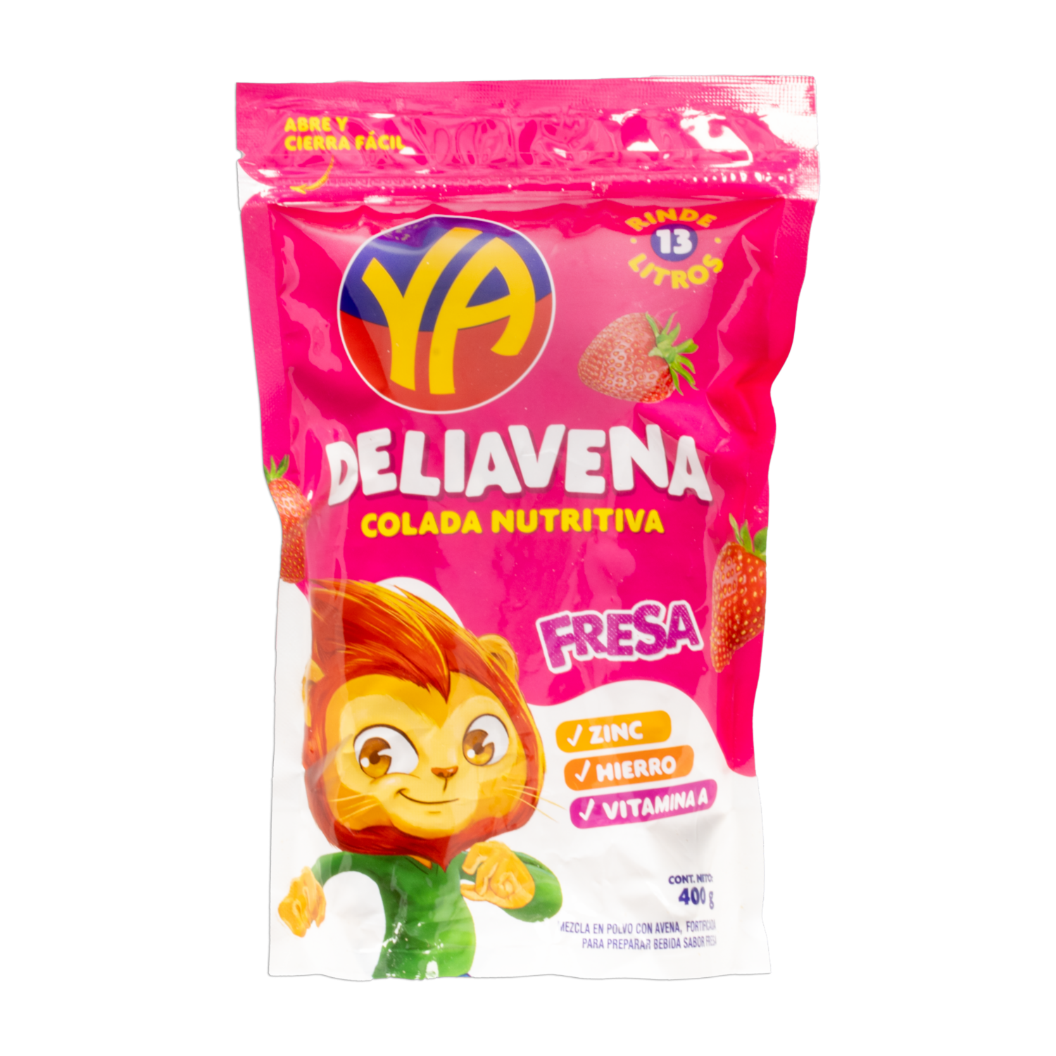 Deliavena En Polvo Sabor A Fresa YA 400 G