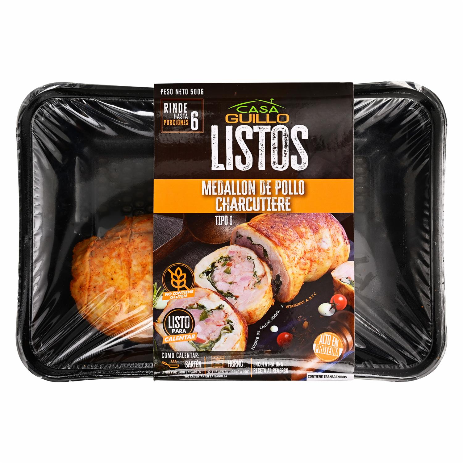Medallón De  Pollo Charcutier CASA GUILLO 500g