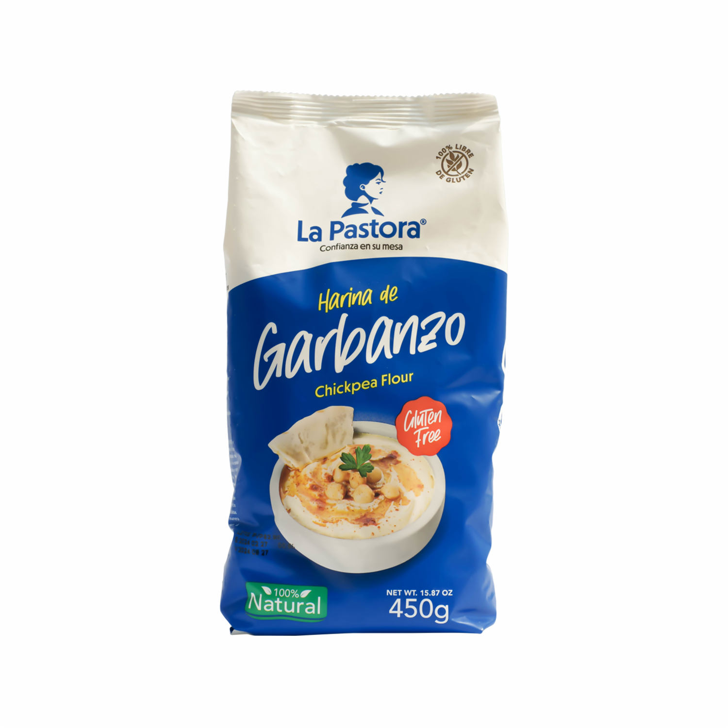 Harina De Garbanzo Sin Gluten LA PASTORA 450 G