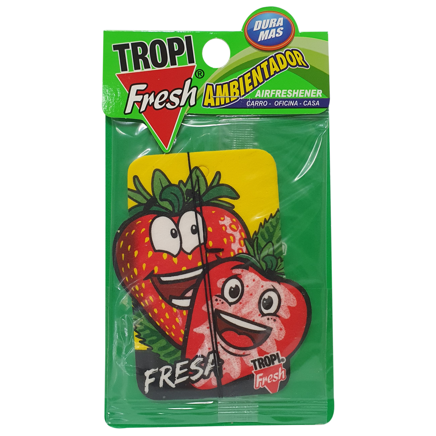 Ambiental Para Auto Con Colgador Aroma Fresa TROPI FRESH 10 G