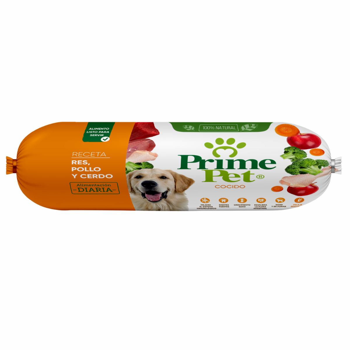 Alimento Para Perros Cocido Receta Res Pollo Y Cerdo PRIME PET 250 G