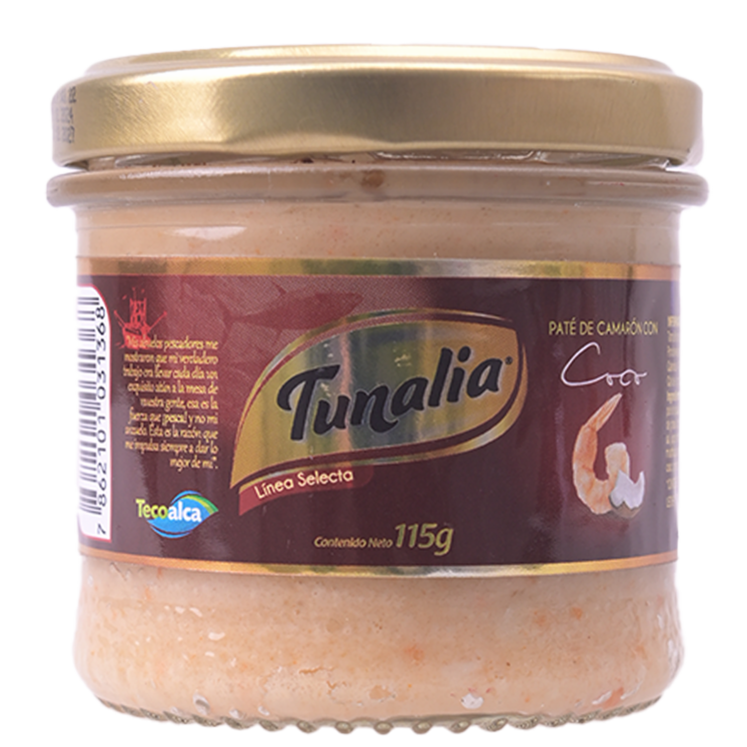 Pate Sabor A Camarón Y Coco TUNALIA 115 g