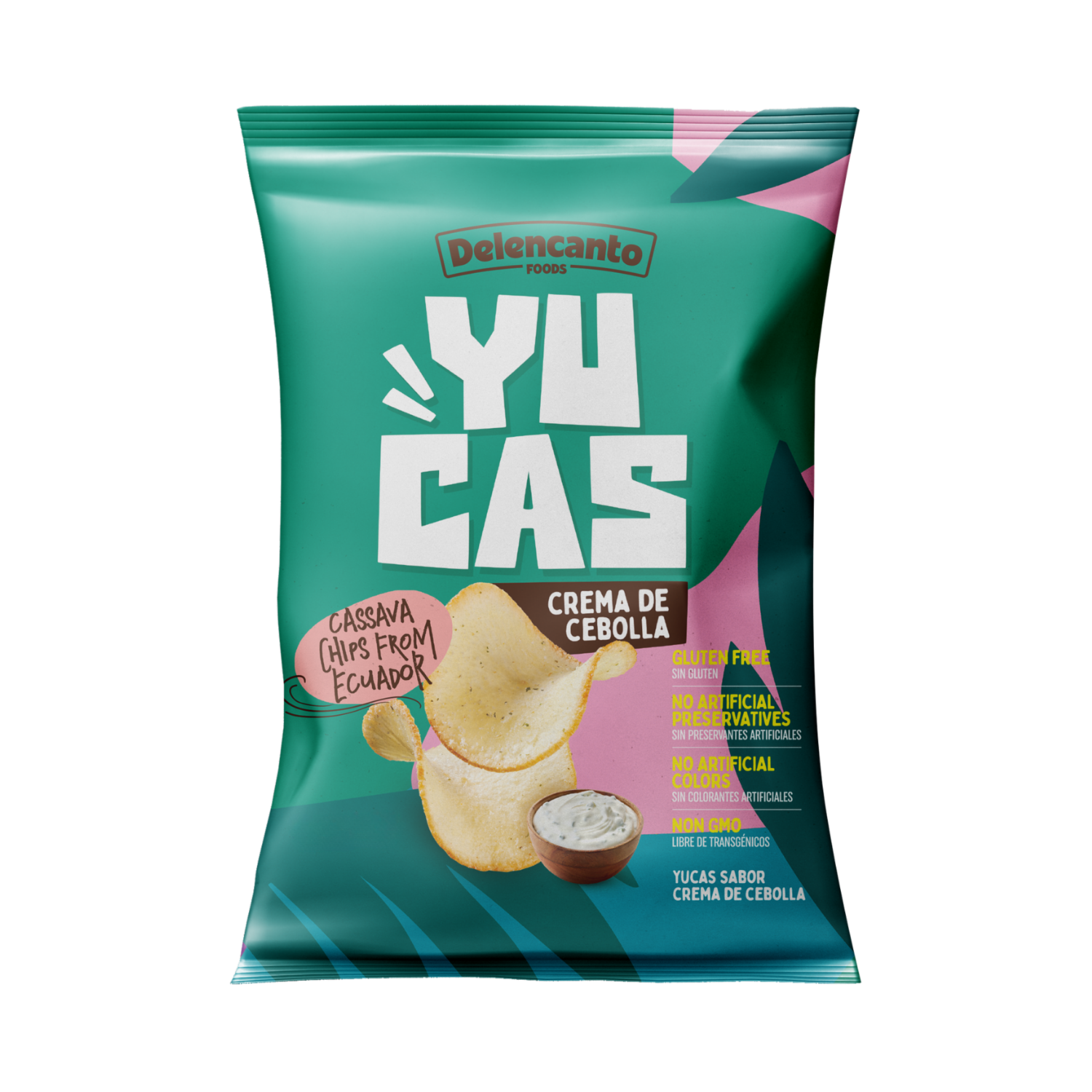 Chips De Yuca Frita Sabor Crema De Cebolla YUCAS 45 G