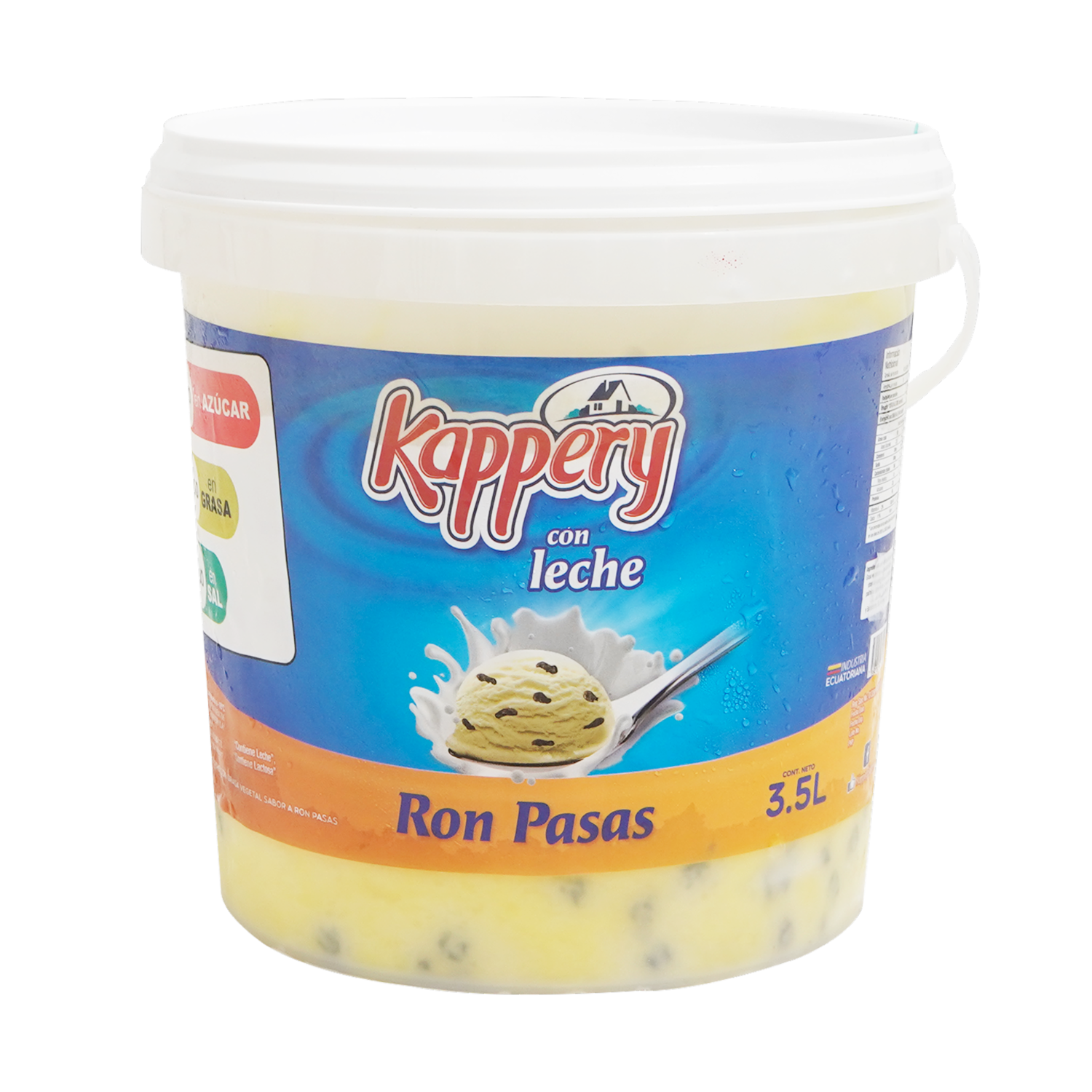 Helado Ron Pasas KAPPERY Balde 3.5 L