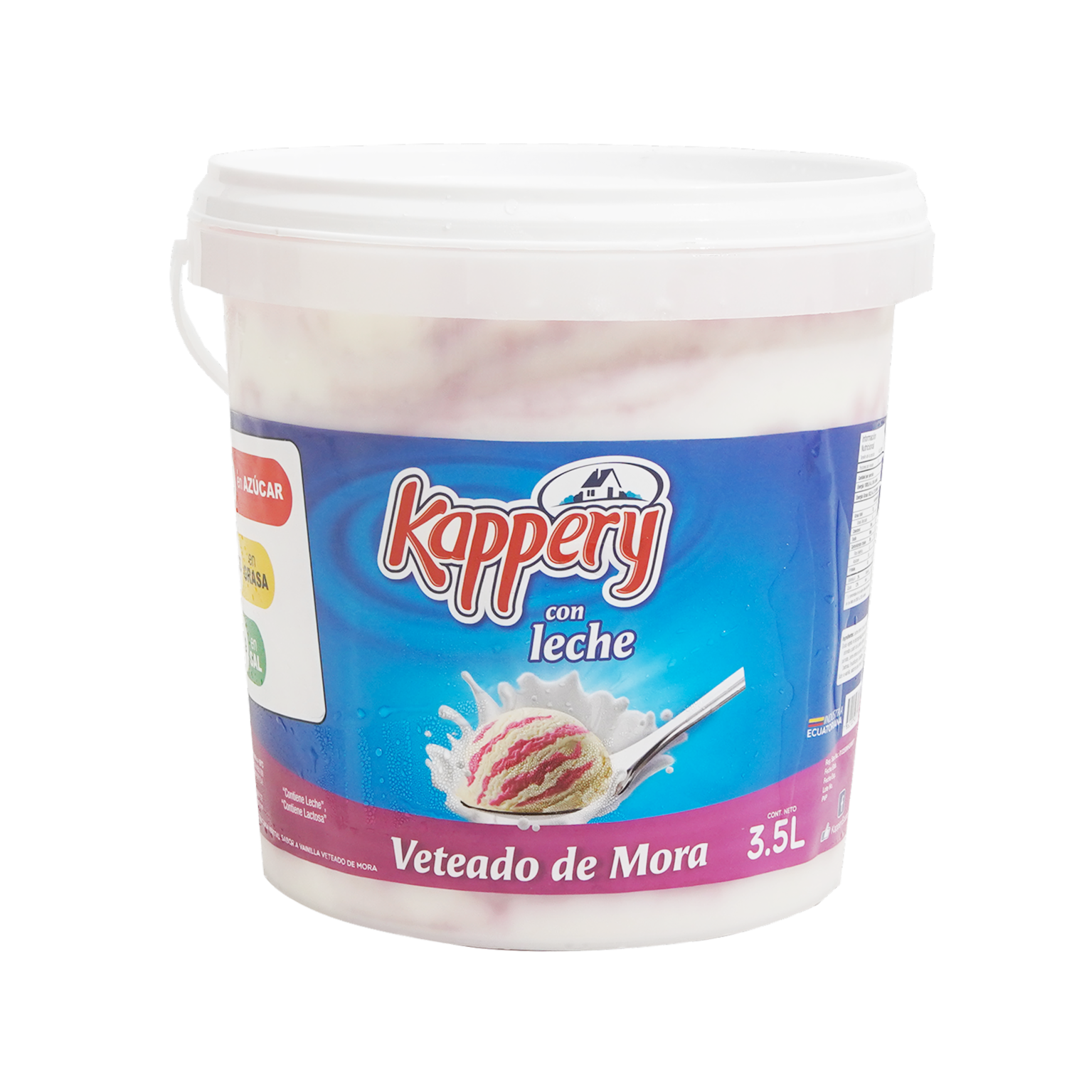 Helado Veteado De Mora KAPPERY Balde 3.5 L