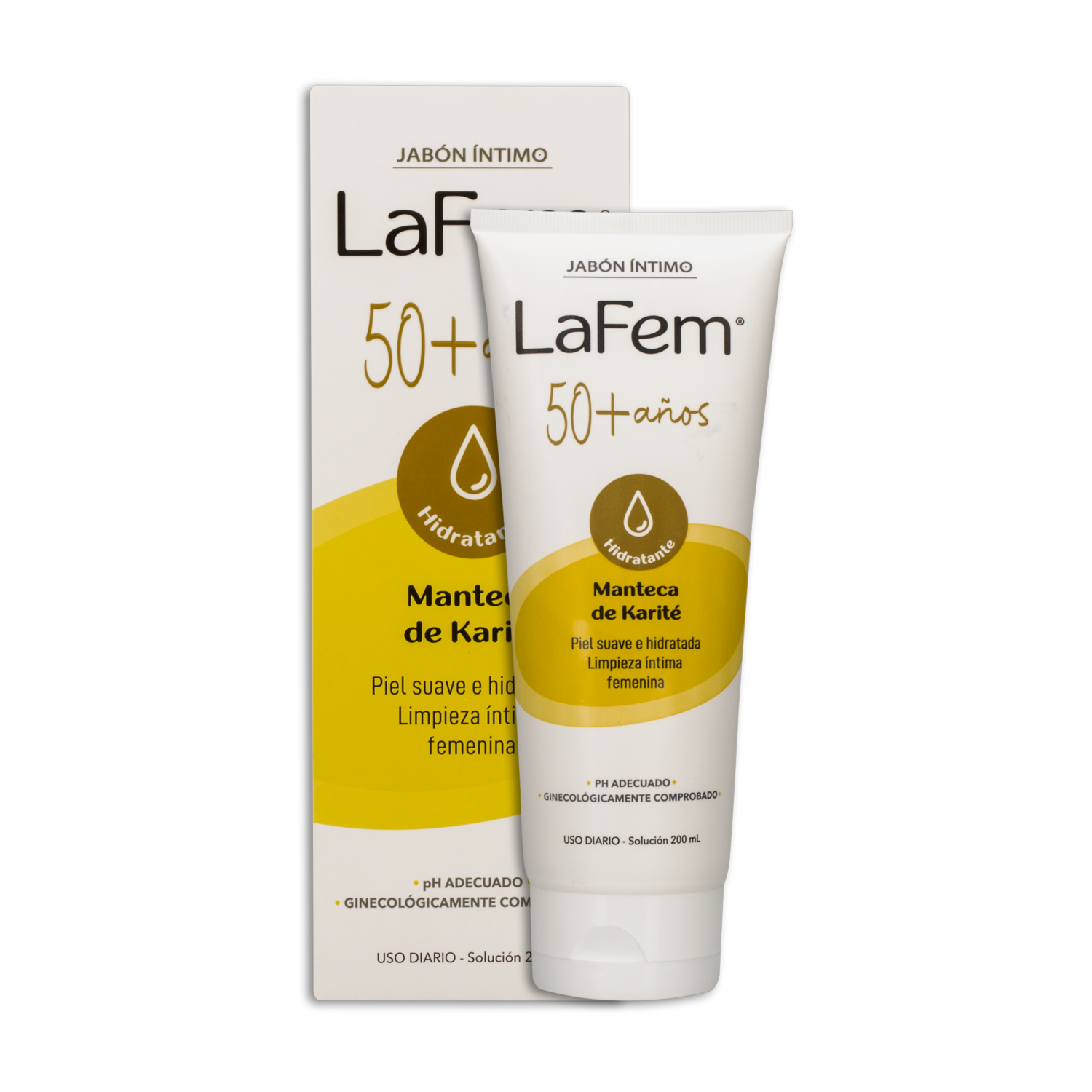 Jabón Íntimo +50 Años Manteca De Karite LAFEM 200 Ml