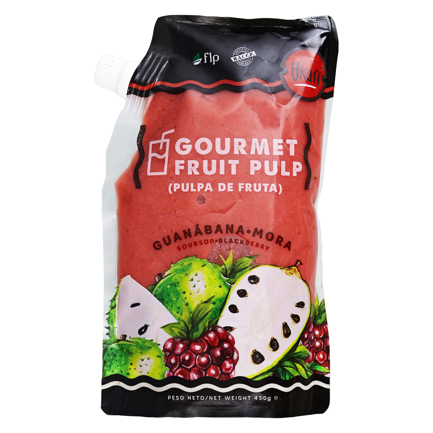 Pulpa Gourmet De Guanábana Y Mora UKARI 450 G
