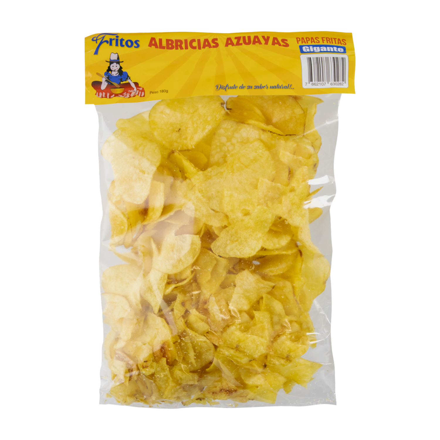 Papas Fritas Sabor Natural ALBRICIAS 180 G