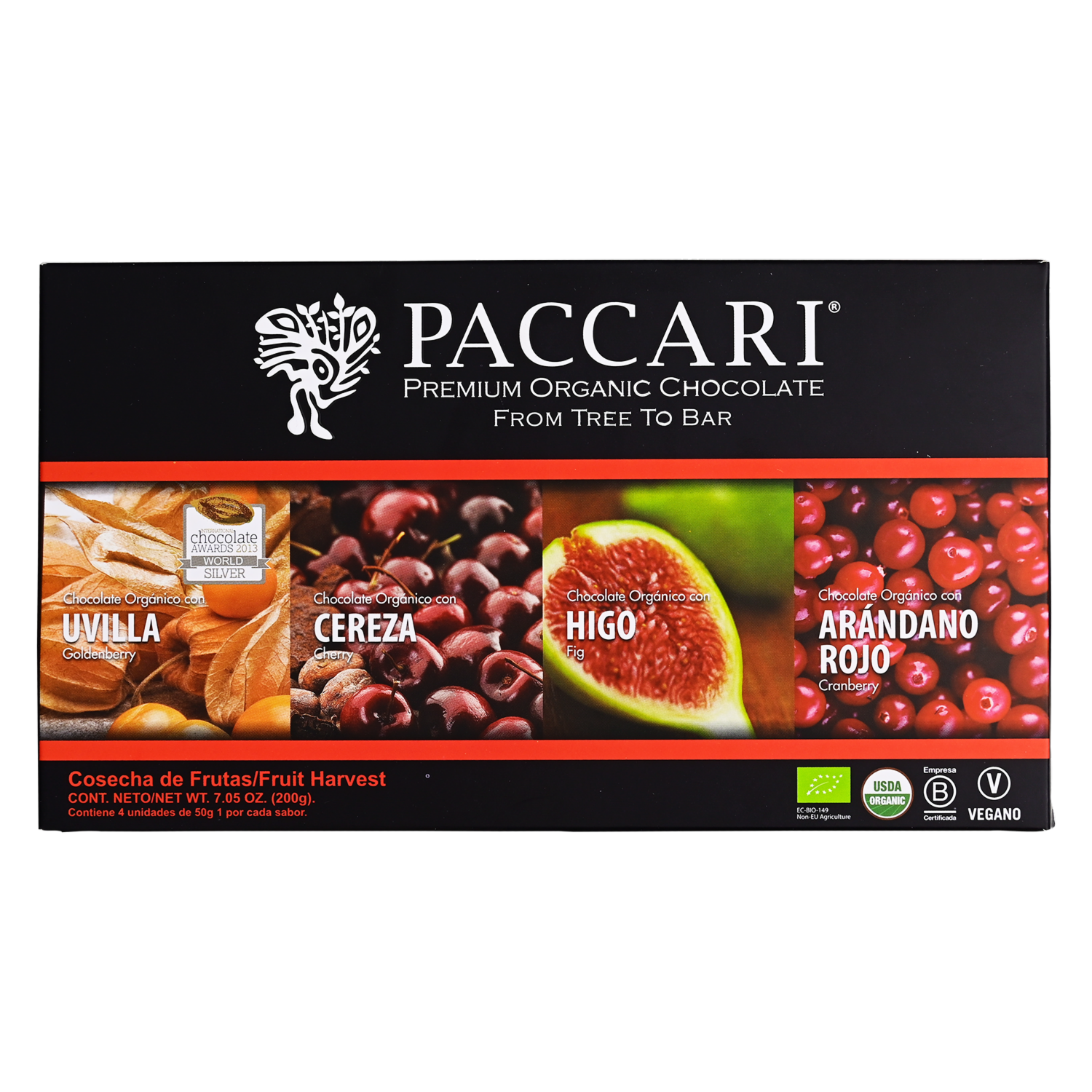 Chocolate Orgánico Caja Cosecha Frutas Sl PACCARI Caja