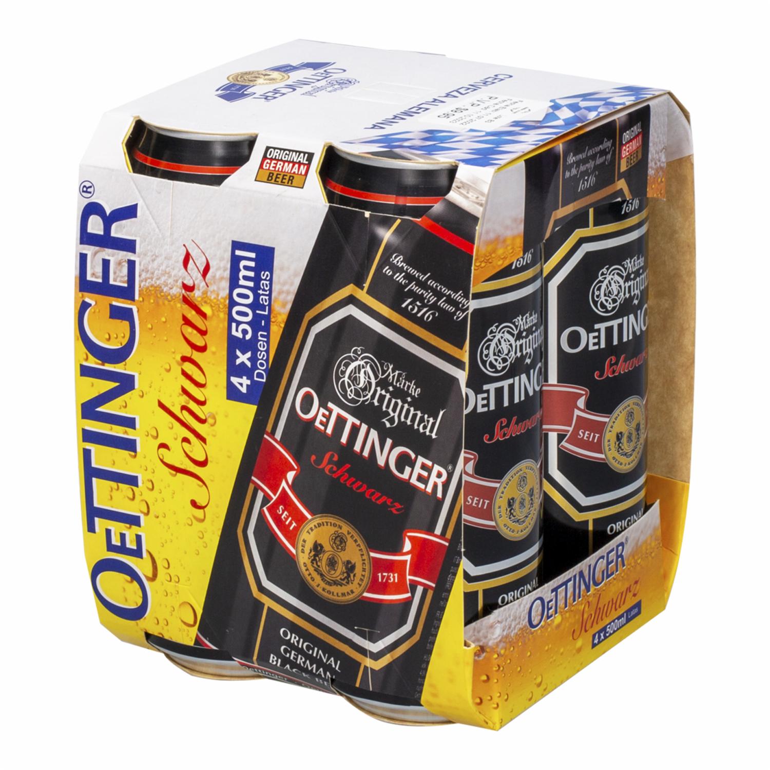 Cerveza Schwarz OETTINGER 4 x 500 ML