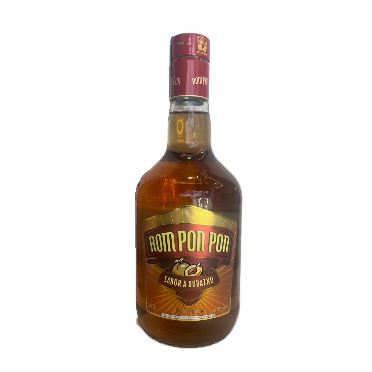 Ron De Durazno Rom Pon Pon 750 Ml