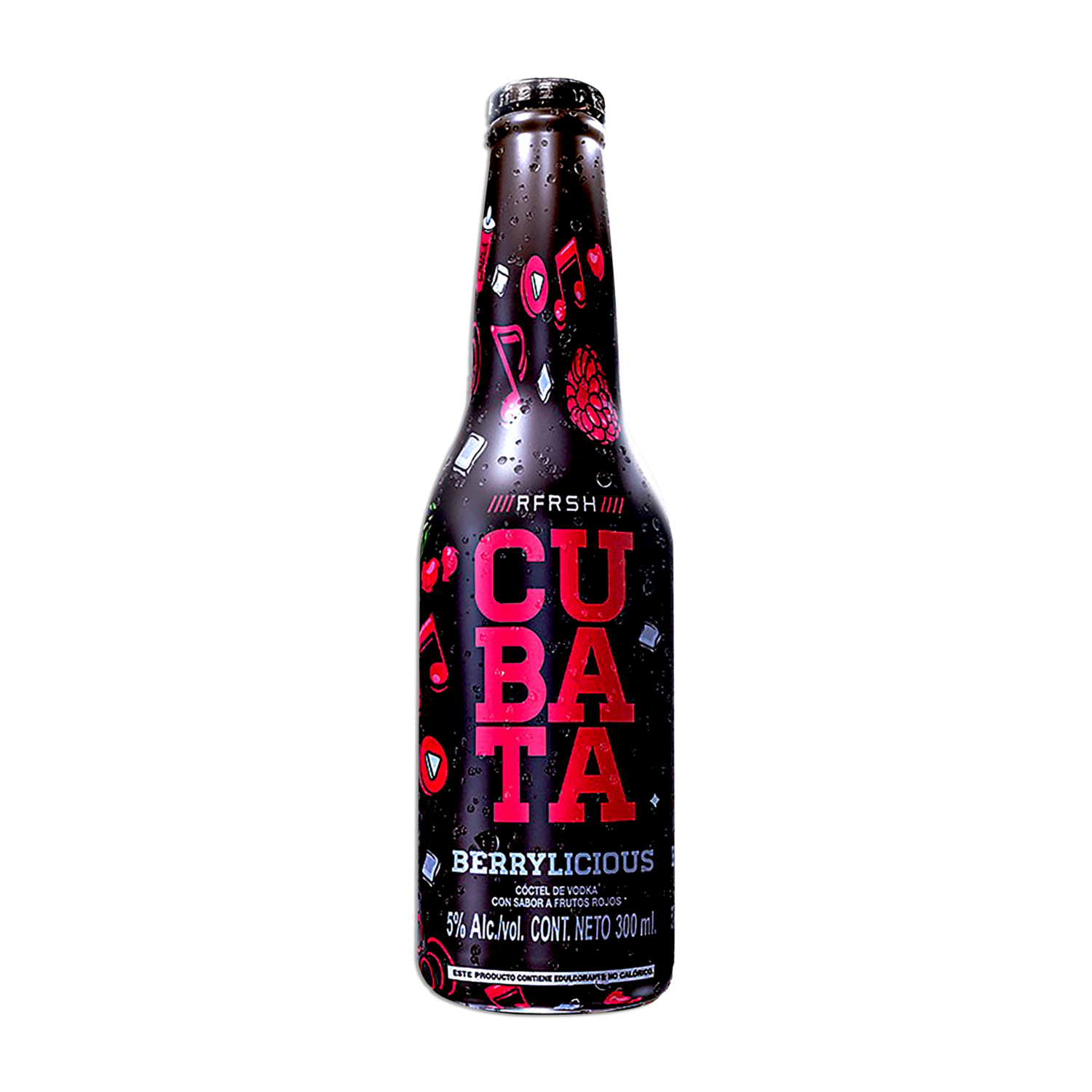 Coctel De Vocka Con Sabor A Frutos Rojos CUBATA 300 Ml