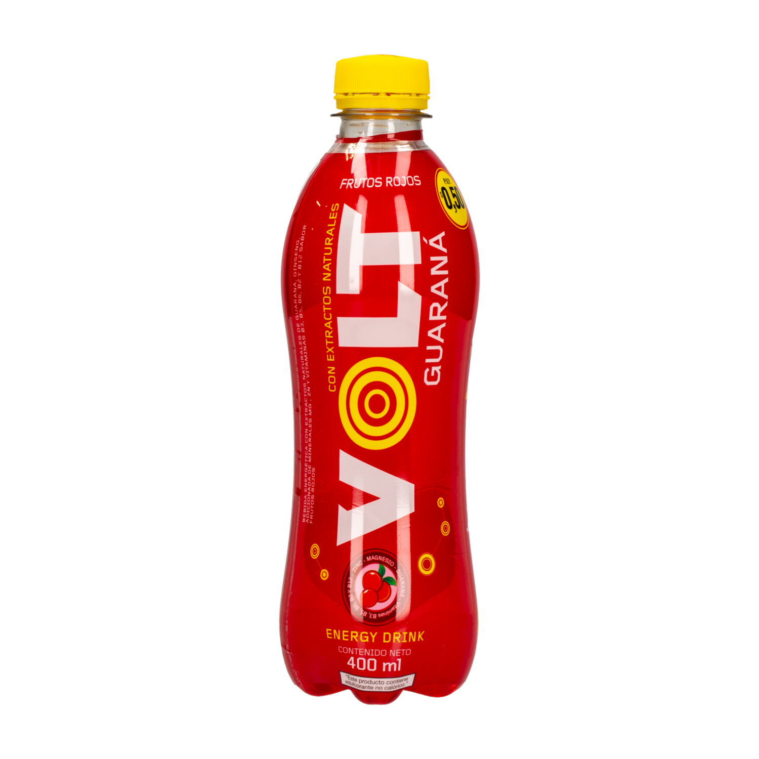 Bebida Energizante Sabor A Frutos Rojos VOLT 400 Ml