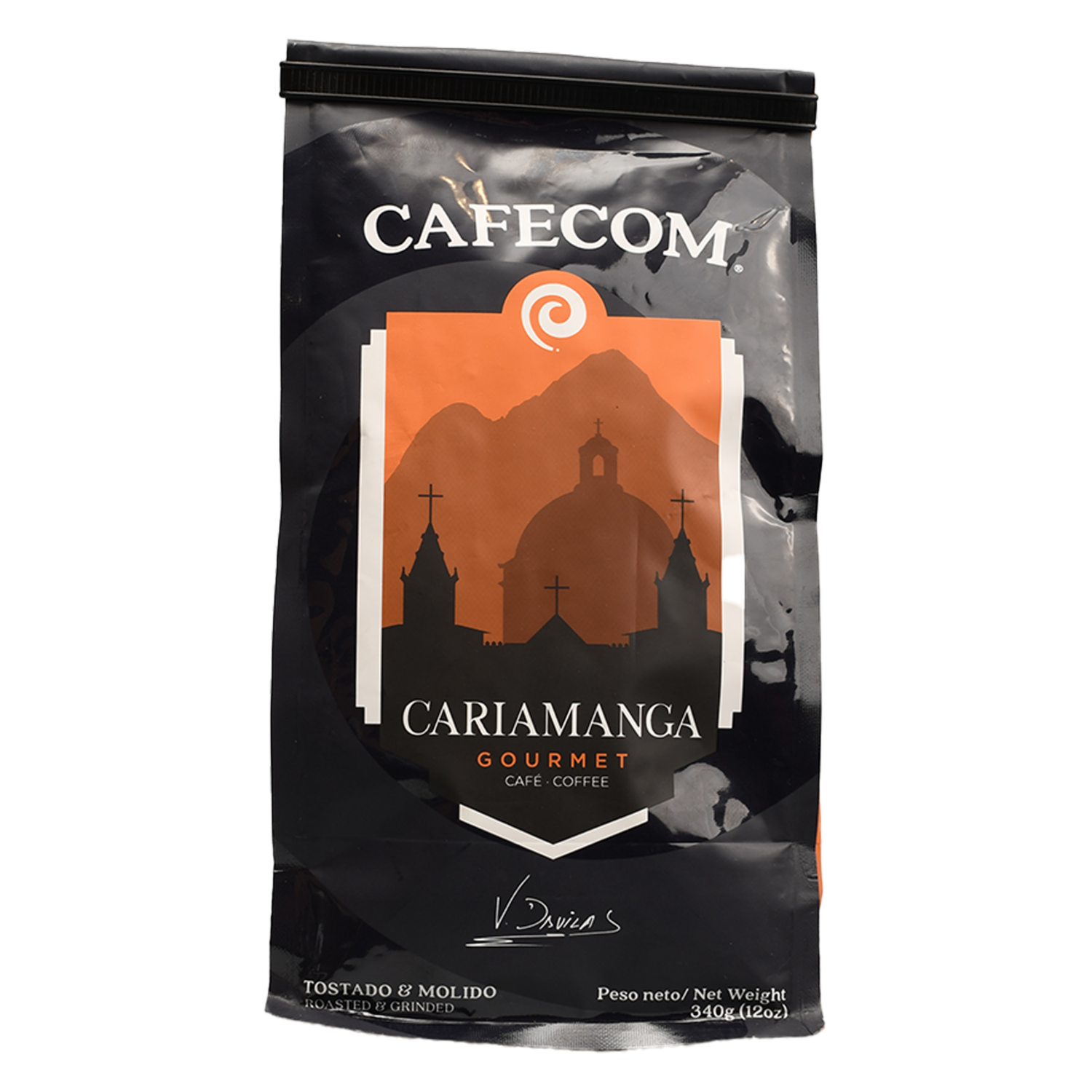 Café Tostado Y Molido Cariamanga Gourmet Para Pasar CAFECOM 340 G
