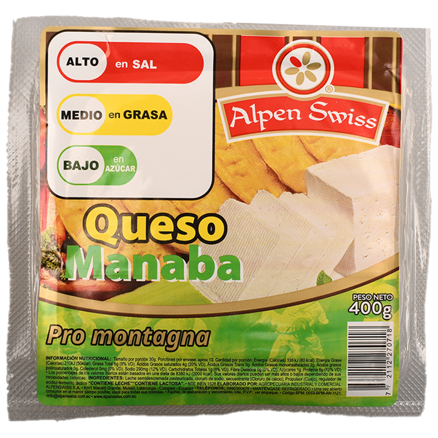Queso Manaba ALPEN SWISS 400 g