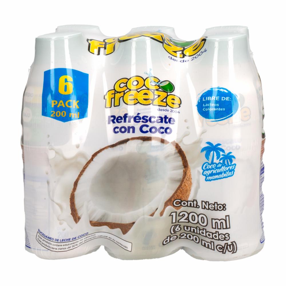 COCO Bebida De Coco COCO FREEZE 6X200 ml - Supermaxi
